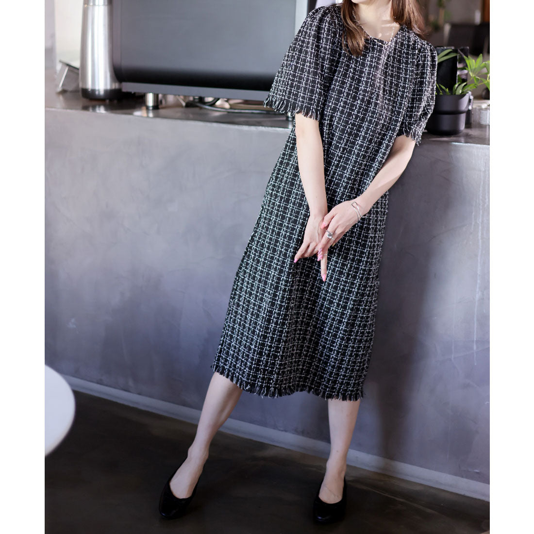 Girly Doll - Stylish and stylish. Ribbon flat ballet shoes