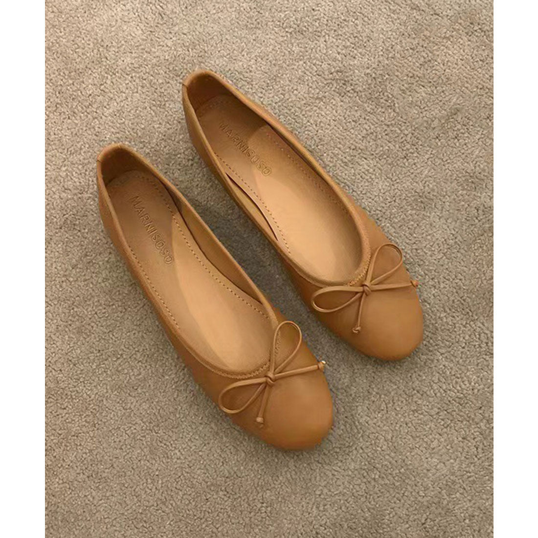Girly Doll - Stylish and stylish. Ribbon flat ballet shoes