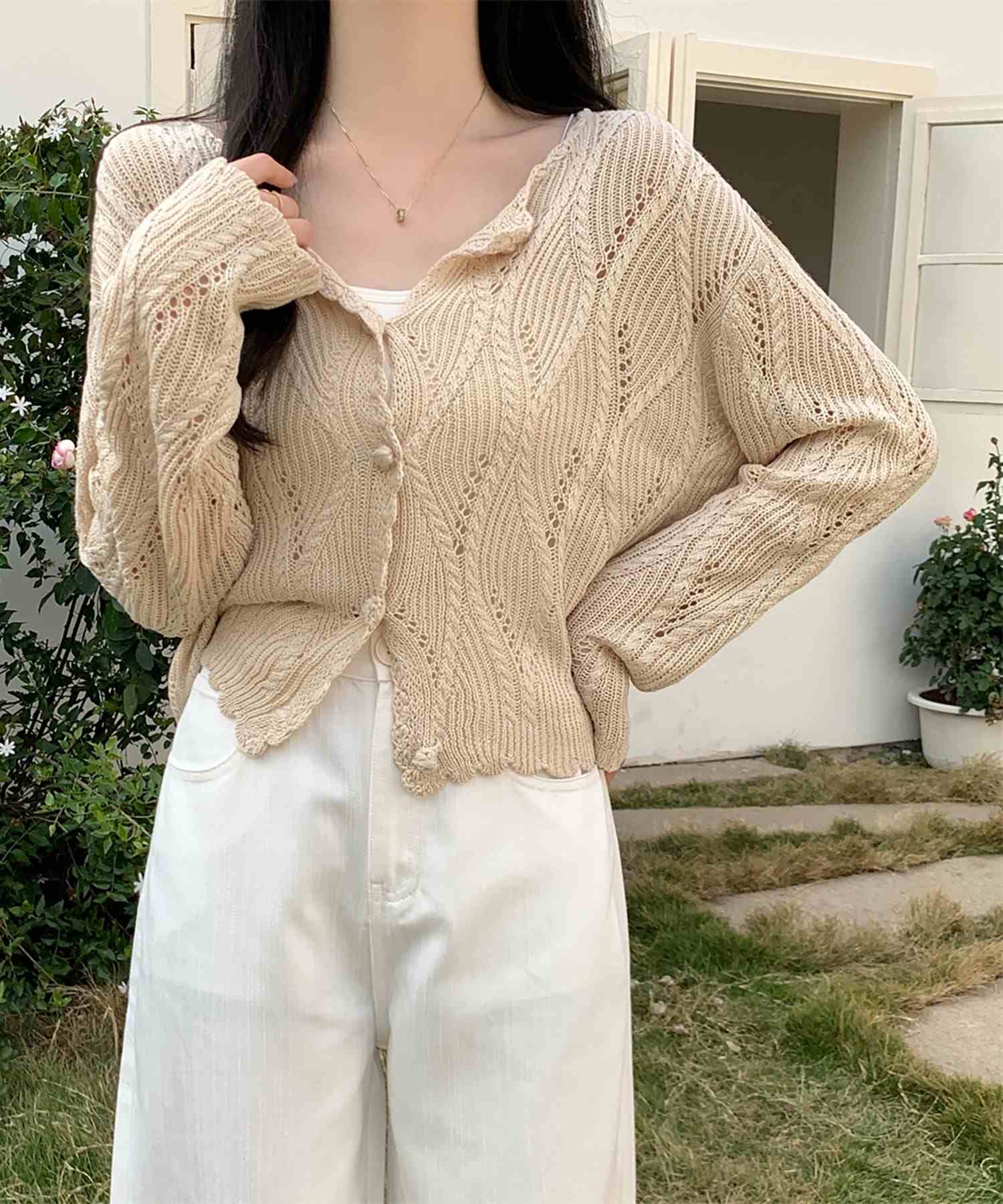 ガーリードール Girly Doll ニット・セーター【韓国ファッション】 (ベージュ) ベージュ