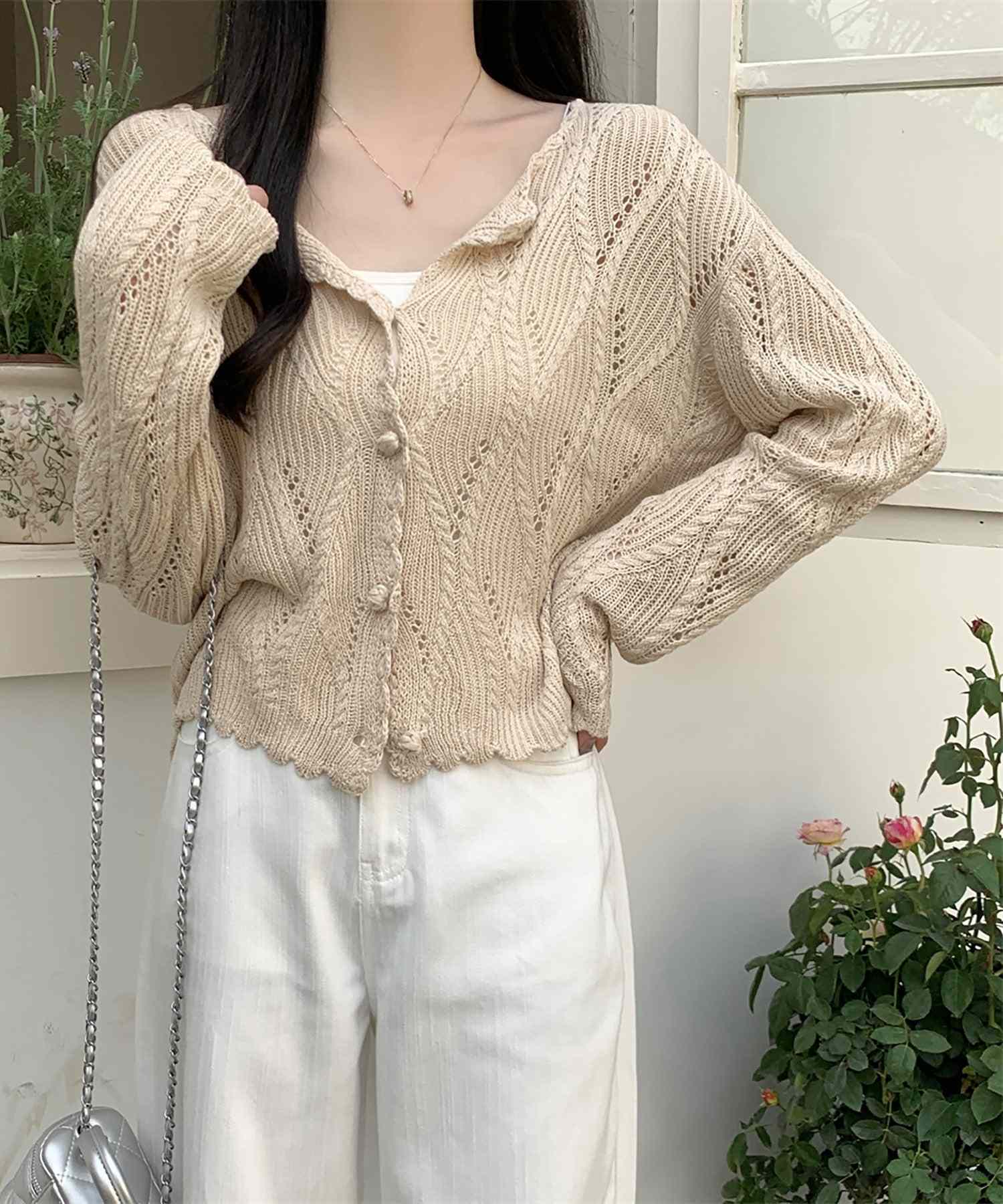 ガーリードール Girly Doll ニット・セーター【韓国ファッション】 (ベージュ) ベージュ