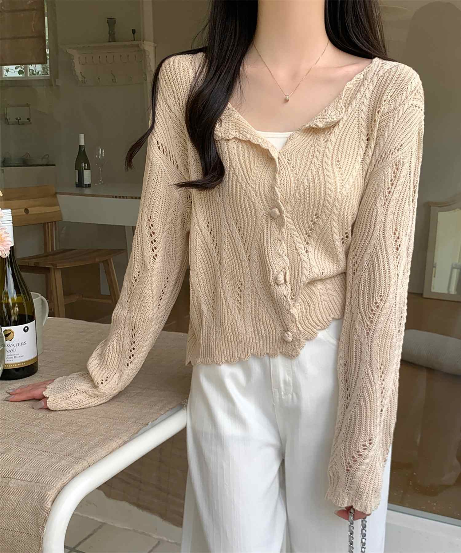 ガーリードール Girly Doll ニット・セーター【韓国ファッション】 (ベージュ) ベージュ