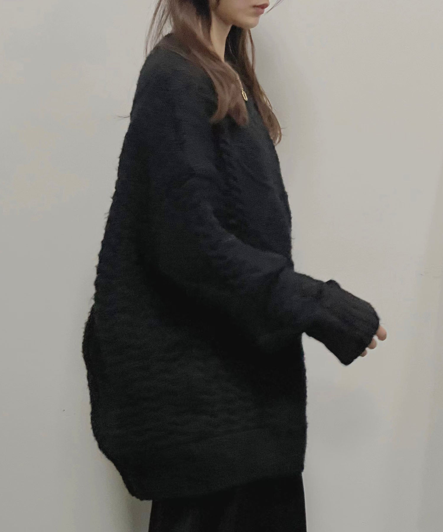 ガーリードール Girly Doll ケーブルオーバーニット (ブラック) ブラック