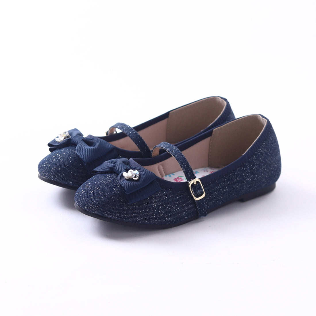 ギャラリー gallery キッズ 女の子 バレエシューズ ストラップ フラットシューズ リボン mongmong 356 フォーマル 卒業式 卒園