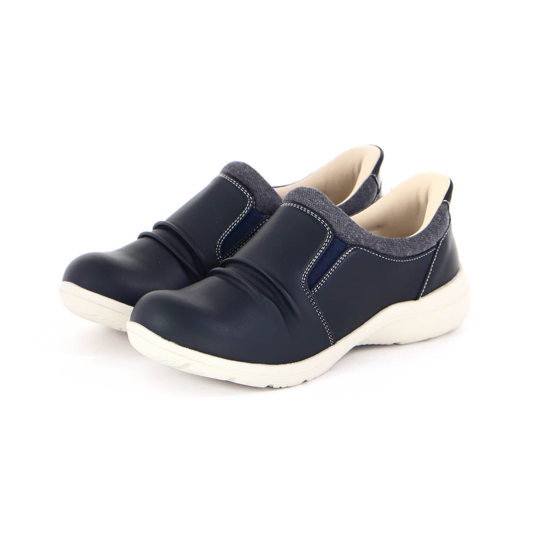 ギャラリー gallery スグハ Suguha レディース スニーカー ハンズフリーシューズ  3E 幅広 スリッポン 軽い 1186,ブラック