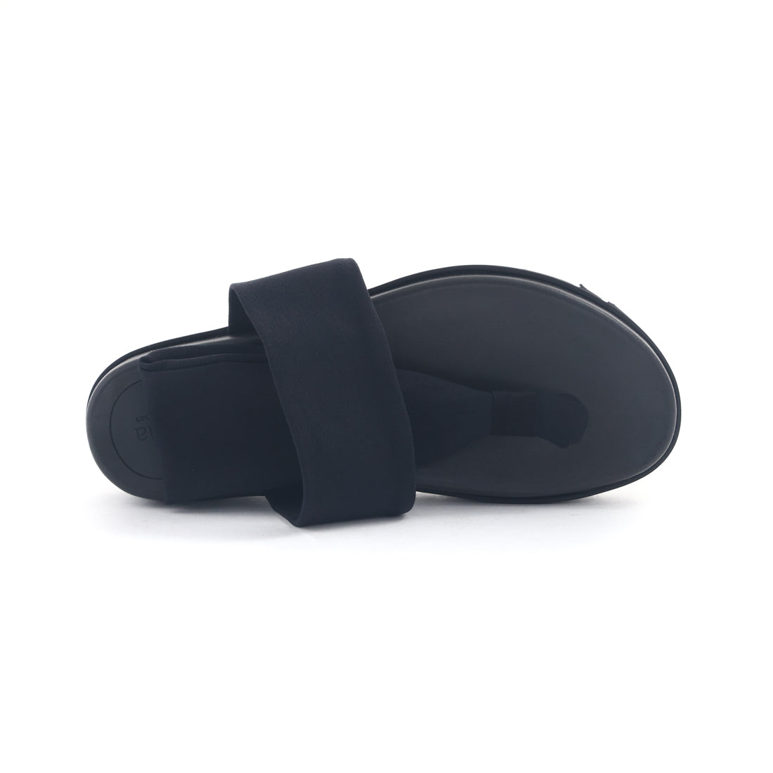 ギャラリー gallery レディース サンダル 厚底 ストレッチ トングサンダル LGW-14 疲れにくい ぺたんこ ビーチサンダル 日本製 (ブラック) ブラック