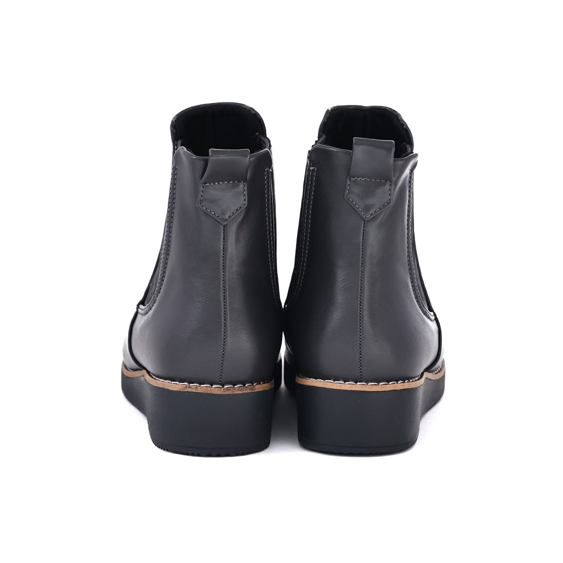 ギャラリー gallery レディース ブーツ ショートブーツ サイドゴア カジュアル D16972 幅広 3E 防水 耐水 レインシューズ 軽量 (グレー) グレー