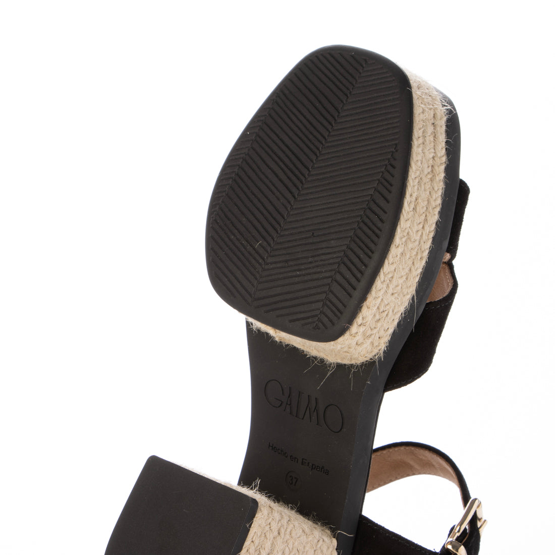 ガイモ gaimo チャンキーヒールストラップサンダル (ブラック) ブラック