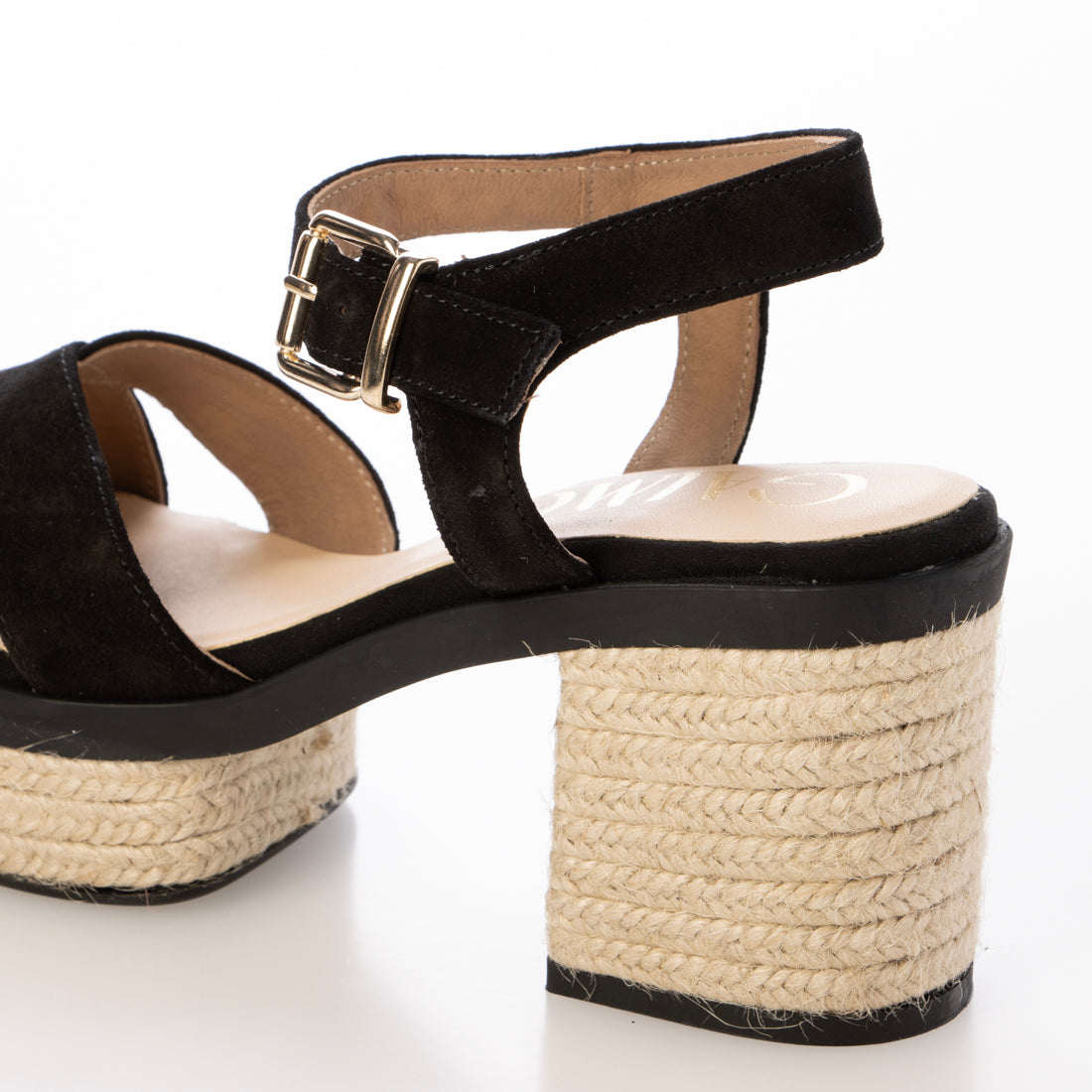 ガイモ gaimo チャンキーヒールストラップサンダル (ブラック) ブラック