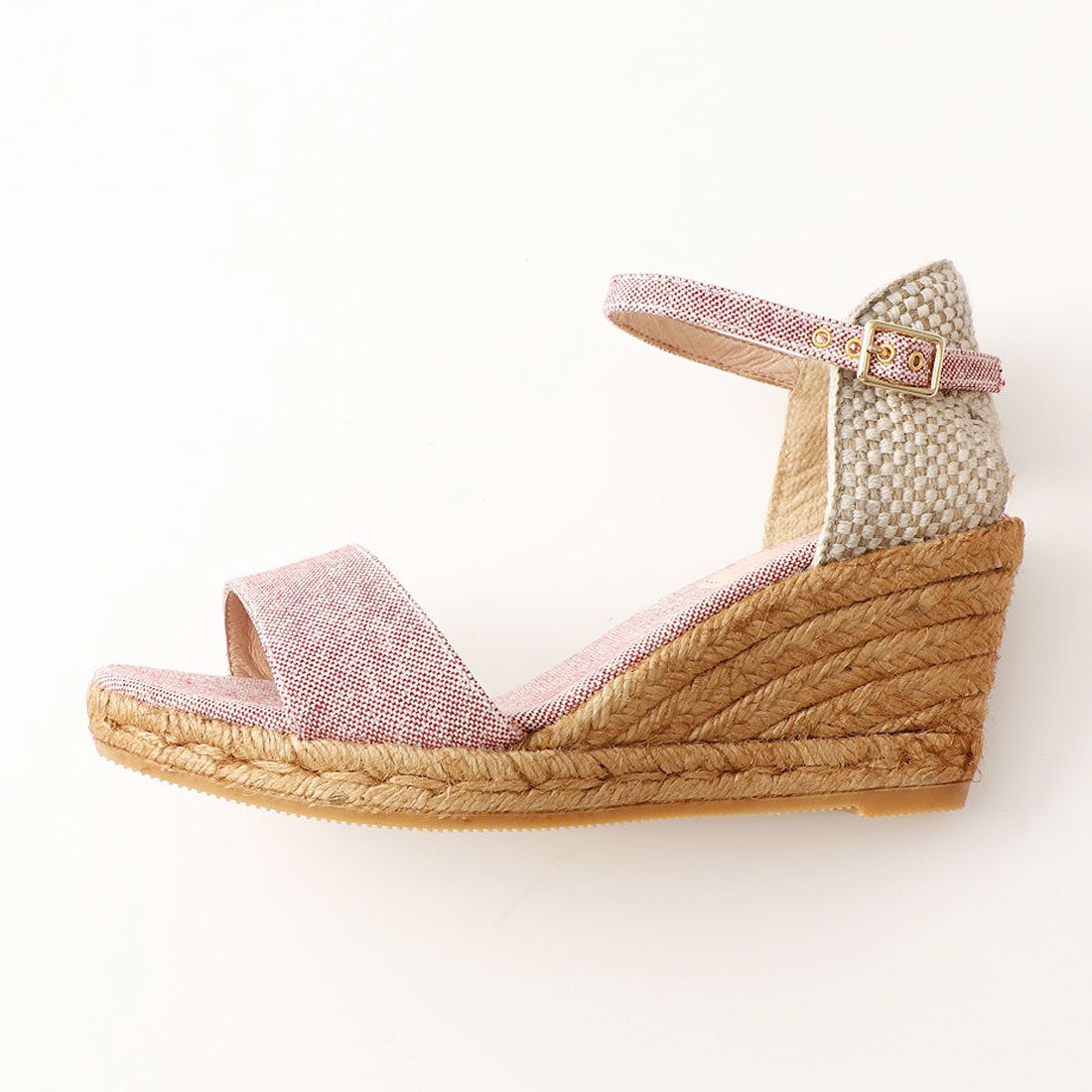 ガイモ gaimo ウェッジソールサンダル (レッドラメ) レッドラメ