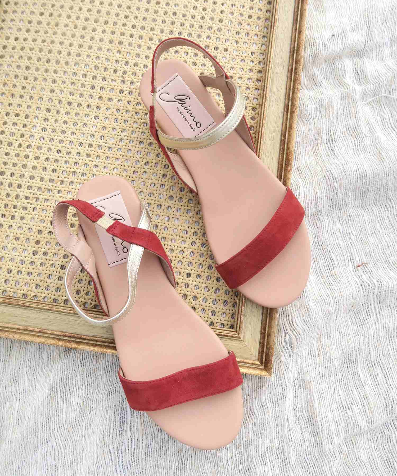 Gaimo Bicolor Strap Sandals