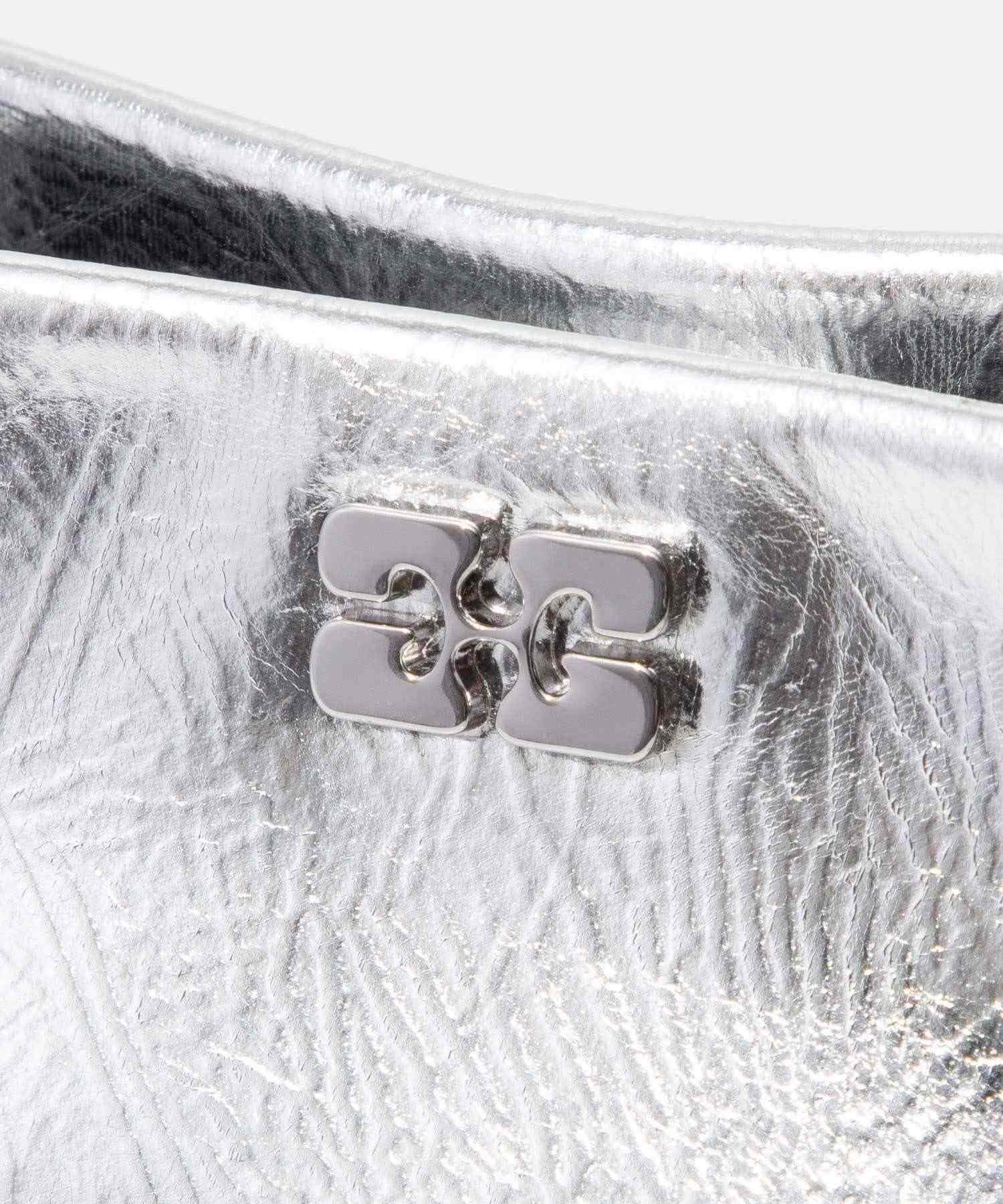 ガニー GANNI ガニー GANNI A6595 ショルダーバッグ Bou Bag Mini Metallic レディース バック ミニバッグ ハンドバッグ (シルバー) シルバー