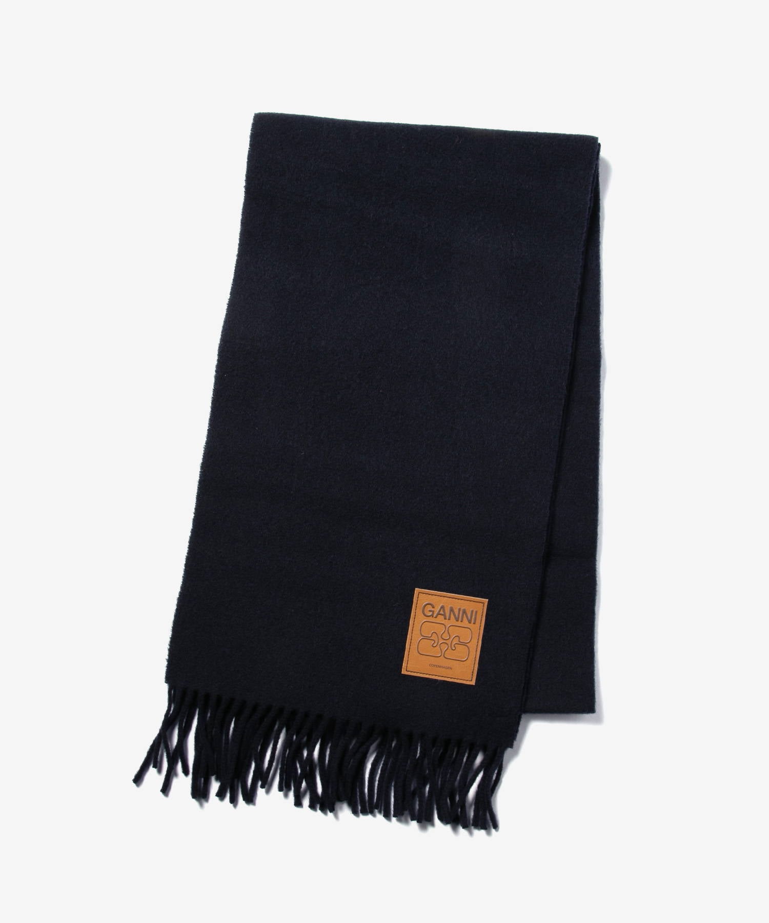 ガニー GANNI ガニー GANNI Wool Scarf ウールスカーフ A6931 5959 A6932 5959 マフラー レディース ファッション小物 (SKY CAPTAIN) SKY CAPTAIN