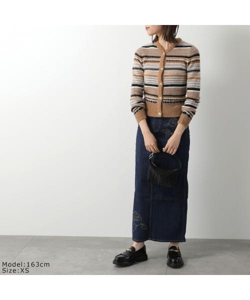 ガニー GANNI GANNI カーディガン Soft Wool Stripe Cardigan ニット (K2257/271/Skyway) K2257/271/Skyway