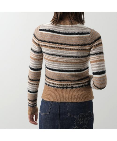 ガニー GANNI GANNI カーディガン Soft Wool Stripe Cardigan ニット (K2257/271/Skyway) K2257/271/Skyway