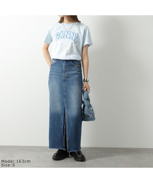 GANNI GANNI Short Sleeve T-shirt Basic Jersey Relaxed T-shirt