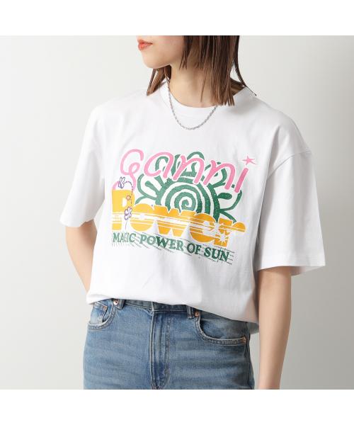 GANNI GANNI T-shirt Future Heavy Jersey Sun Short Sleeve T-shirt