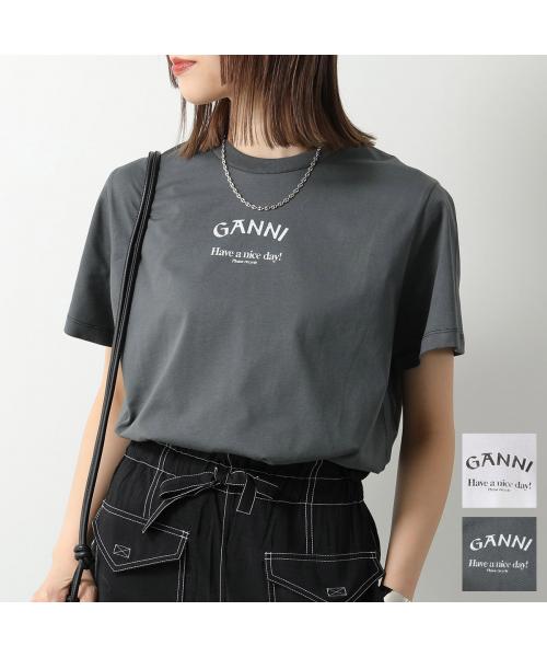 GANNI GANNI Short Sleeve T-shirt Basic Jersey Ganni Relaxed T-shirt
