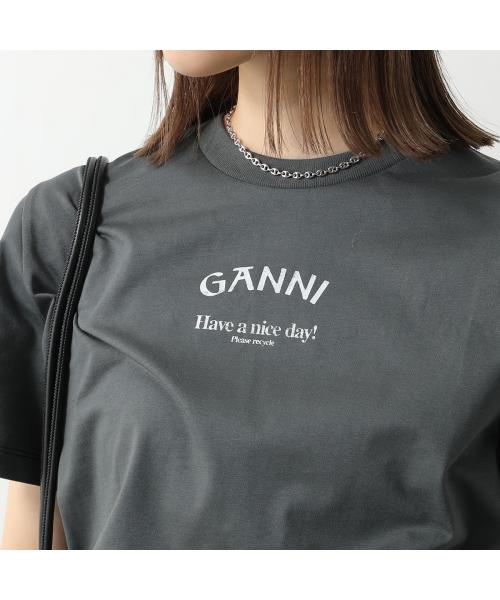 GANNI GANNI Short Sleeve T-shirt Basic Jersey Ganni Relaxed T-shirt