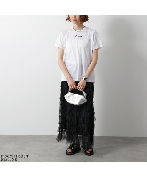 GANNI GANNI Short Sleeve T-shirt Basic Jersey Ganni Relaxed T-shirt