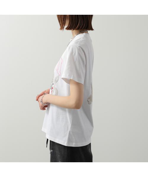 ガニー GANNI GANNI 半袖 Tシャツ Basic cotton Jersey T-shirt ロゴ (A1050029/151/BRIGHT-WHITE) A1050029/151/BRIGHT-WHITE