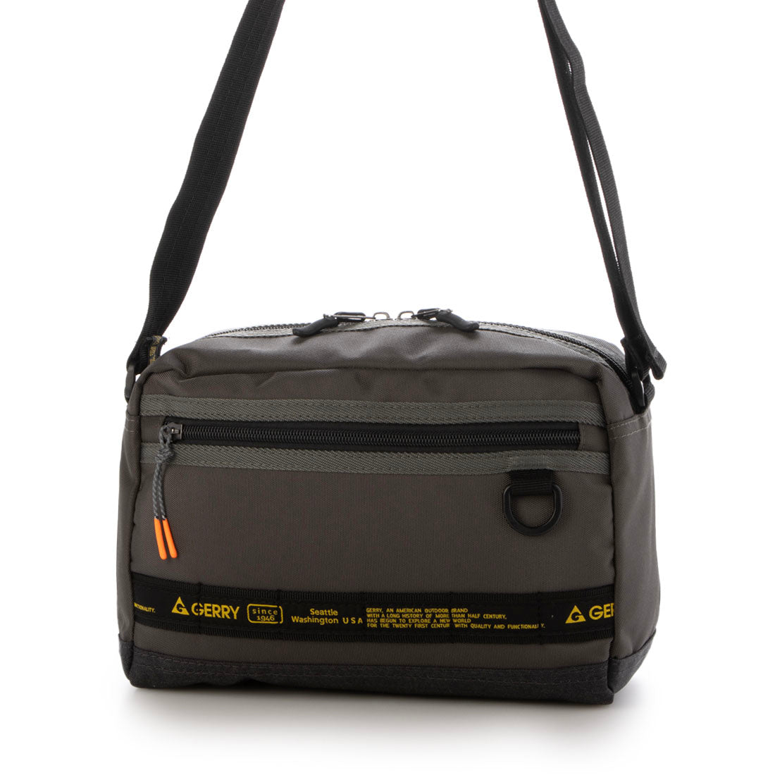 ジェリー GERRY スクエアショルダーバッグ (グレー) グレー