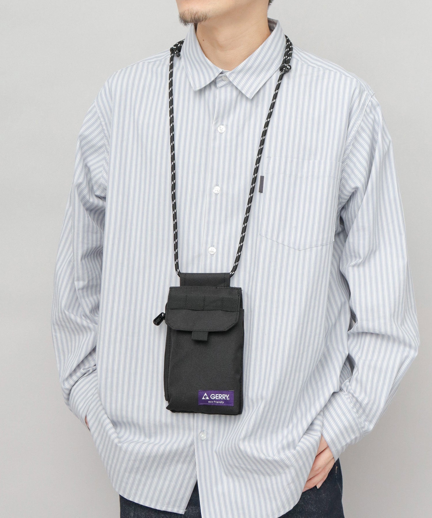 ジェリー GERRY 撥水加工 リサイクルポリエステル スマホ マルチミニショルダーバッグ (ベージュ) ベージュ