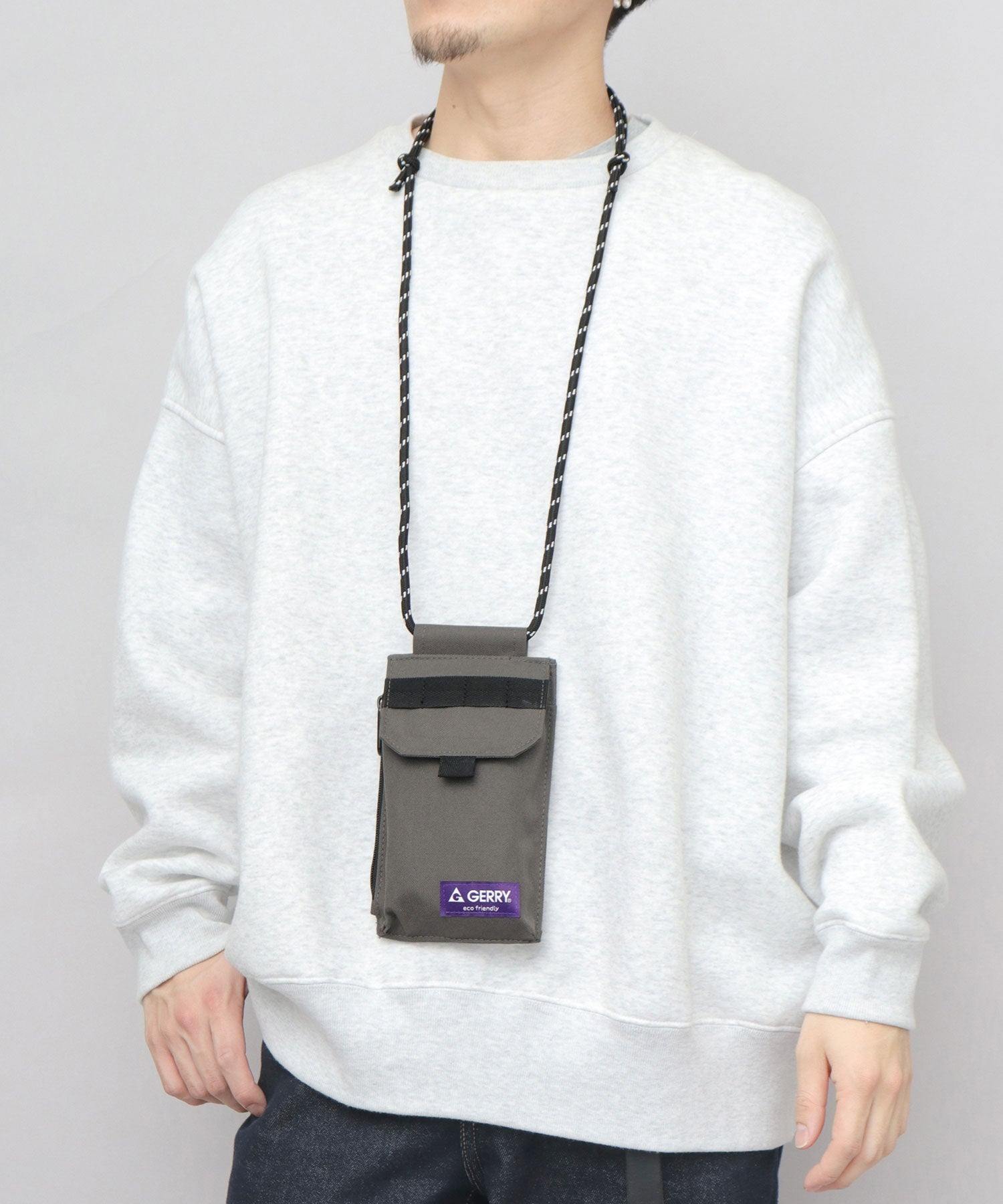 ジェリー GERRY 撥水加工 リサイクルポリエステル スマホ マルチミニショルダーバッグ (ベージュ) ベージュ