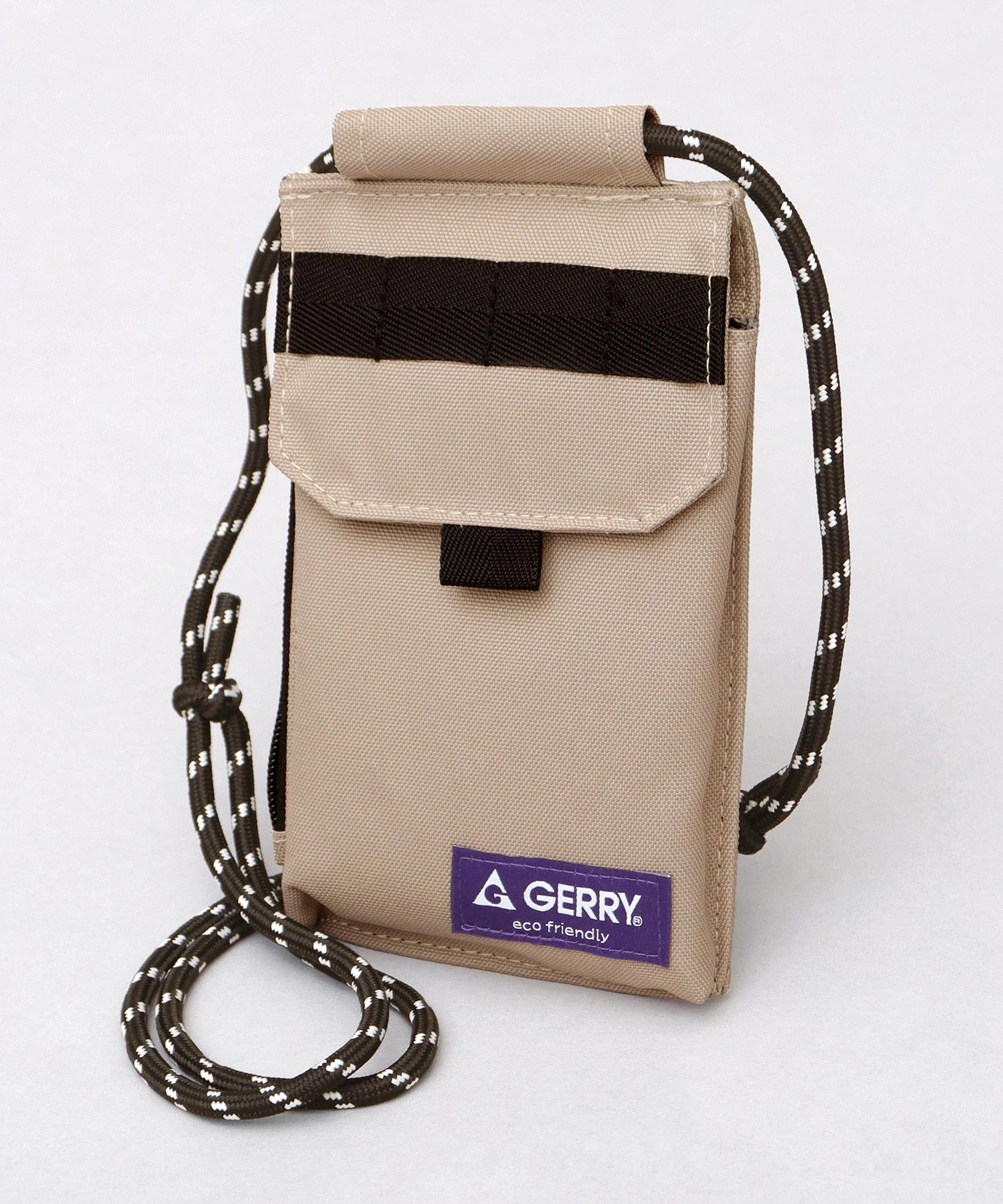 ジェリー GERRY 撥水加工 リサイクルポリエステル スマホ マルチミニショルダーバッグ (ベージュ) ベージュ