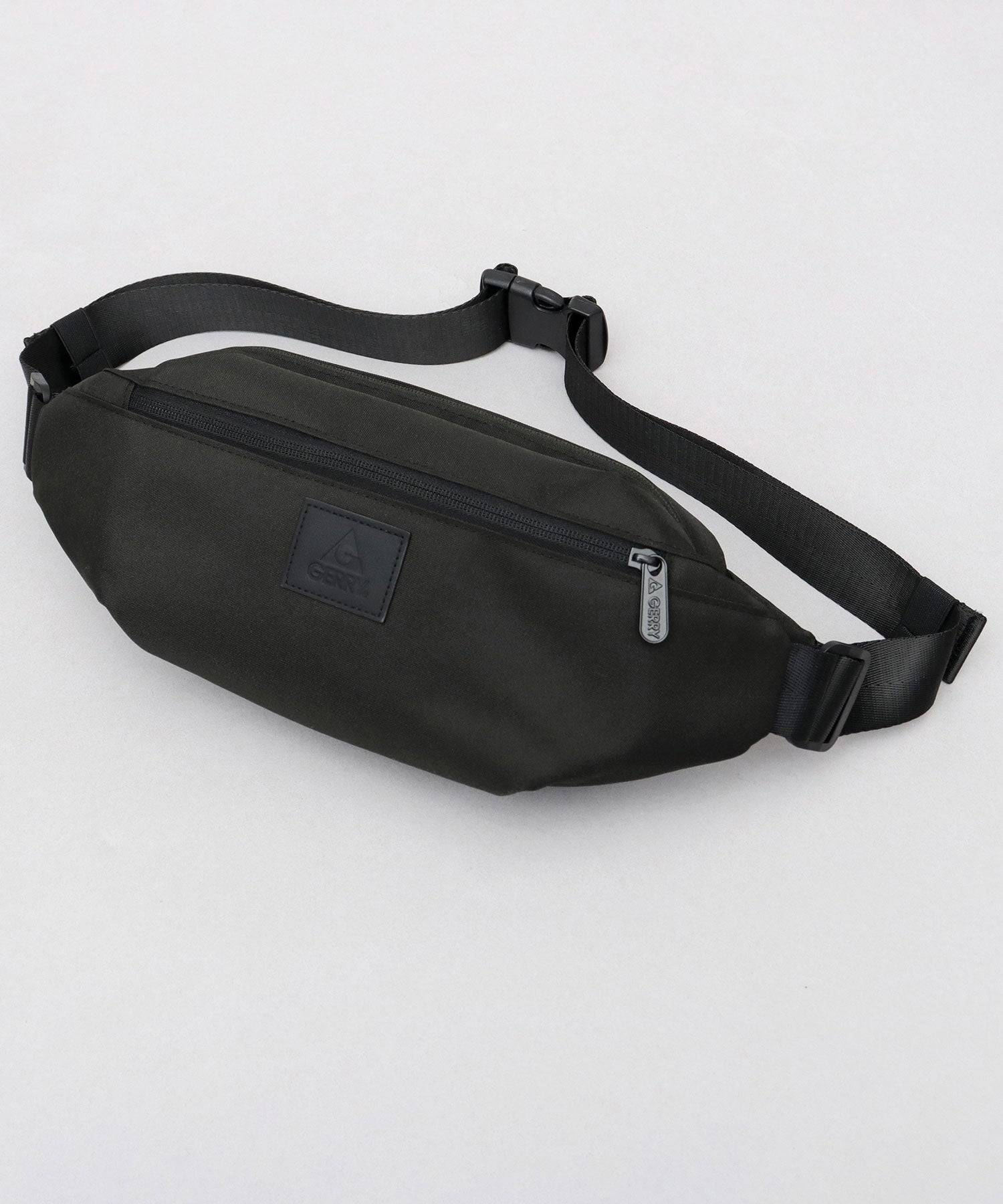 ジェリー GERRY 撥水加工 ウエスト ボディバッグ (ブラック) ブラック