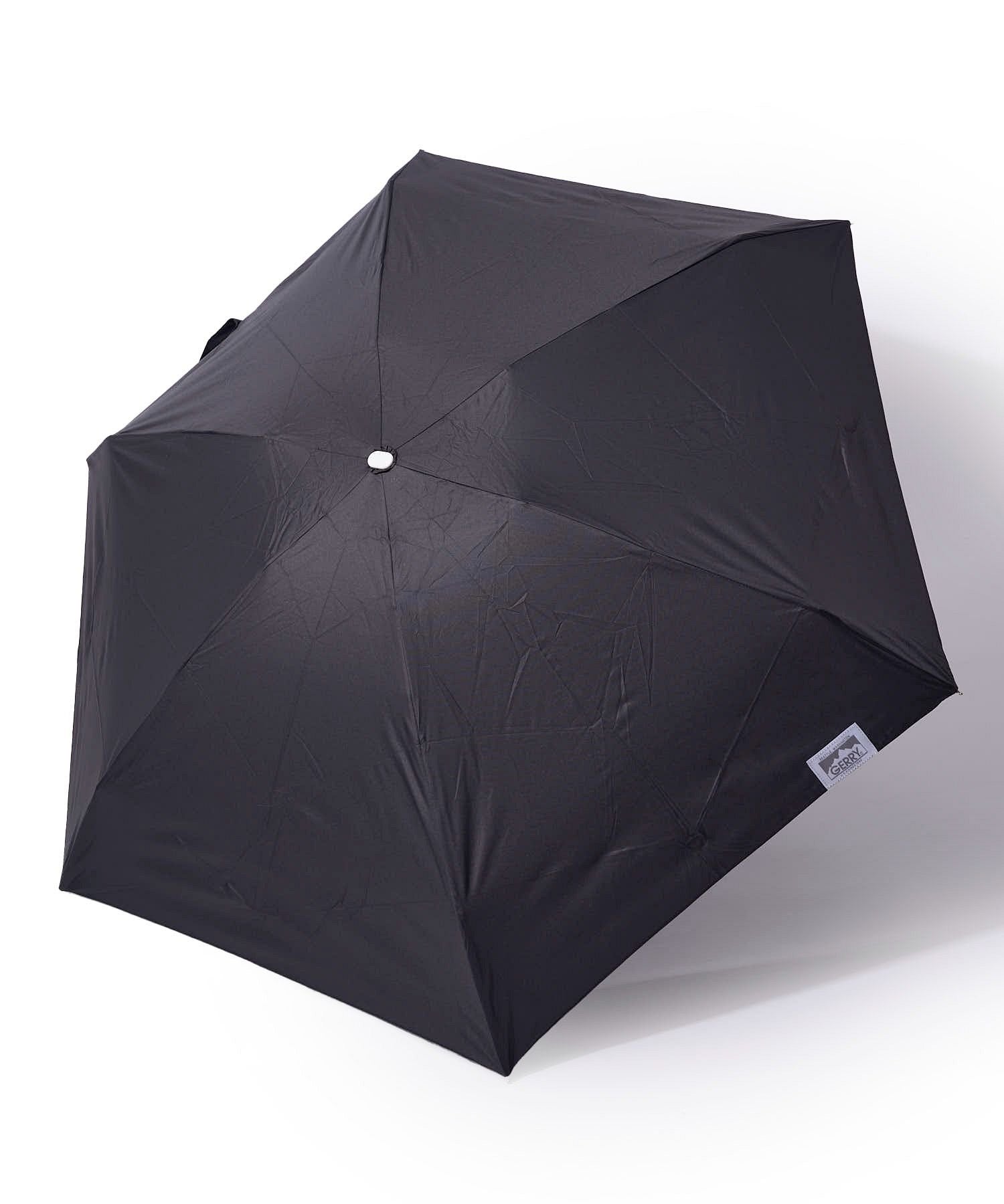 ジェリー GERRY 【GERRY / ジェリー】50㎝ コンパクト晴雨兼用 折畳み傘 遮光 遮熱 日傘 (ブラック) ブラック