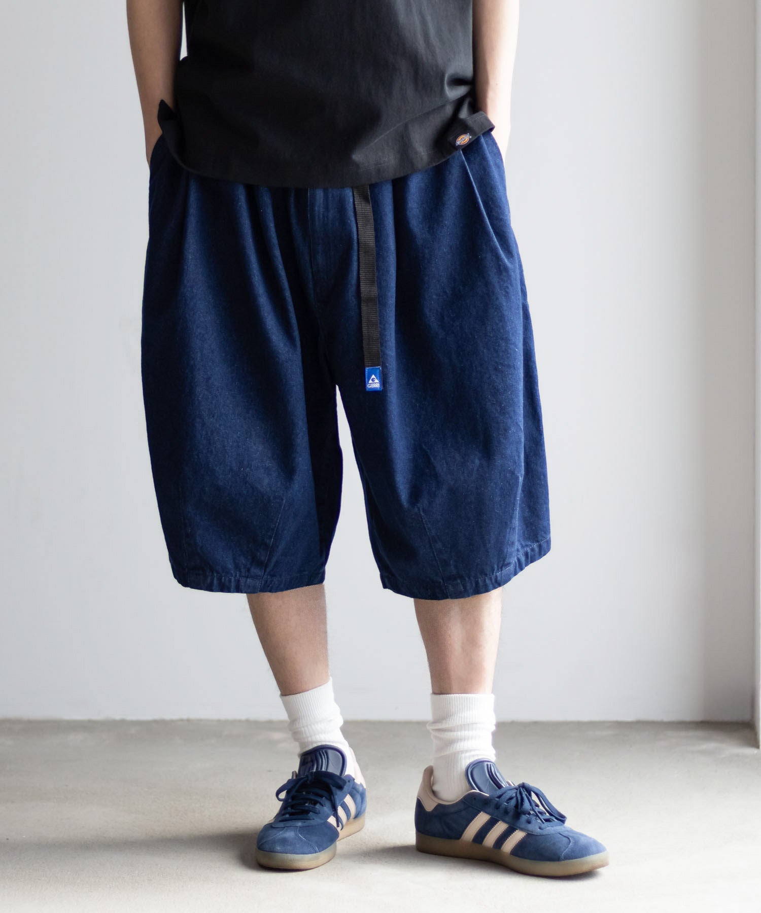 ジェリー GERRY タックワイドショートパンツ (ベージュ) ベージュ