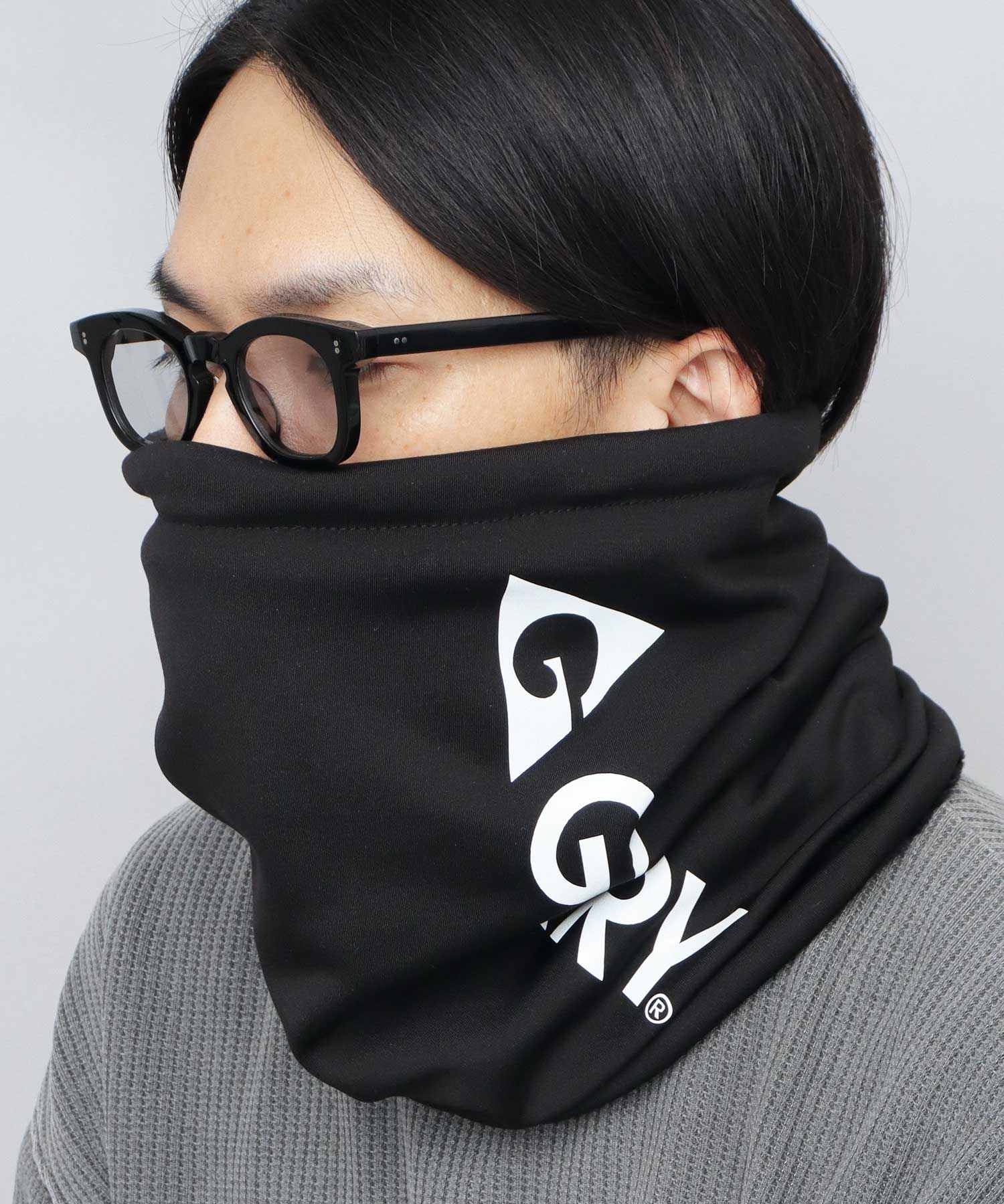 Golfickers ネックウォーマー ブラッ ク GERRY Neck Warmer Long