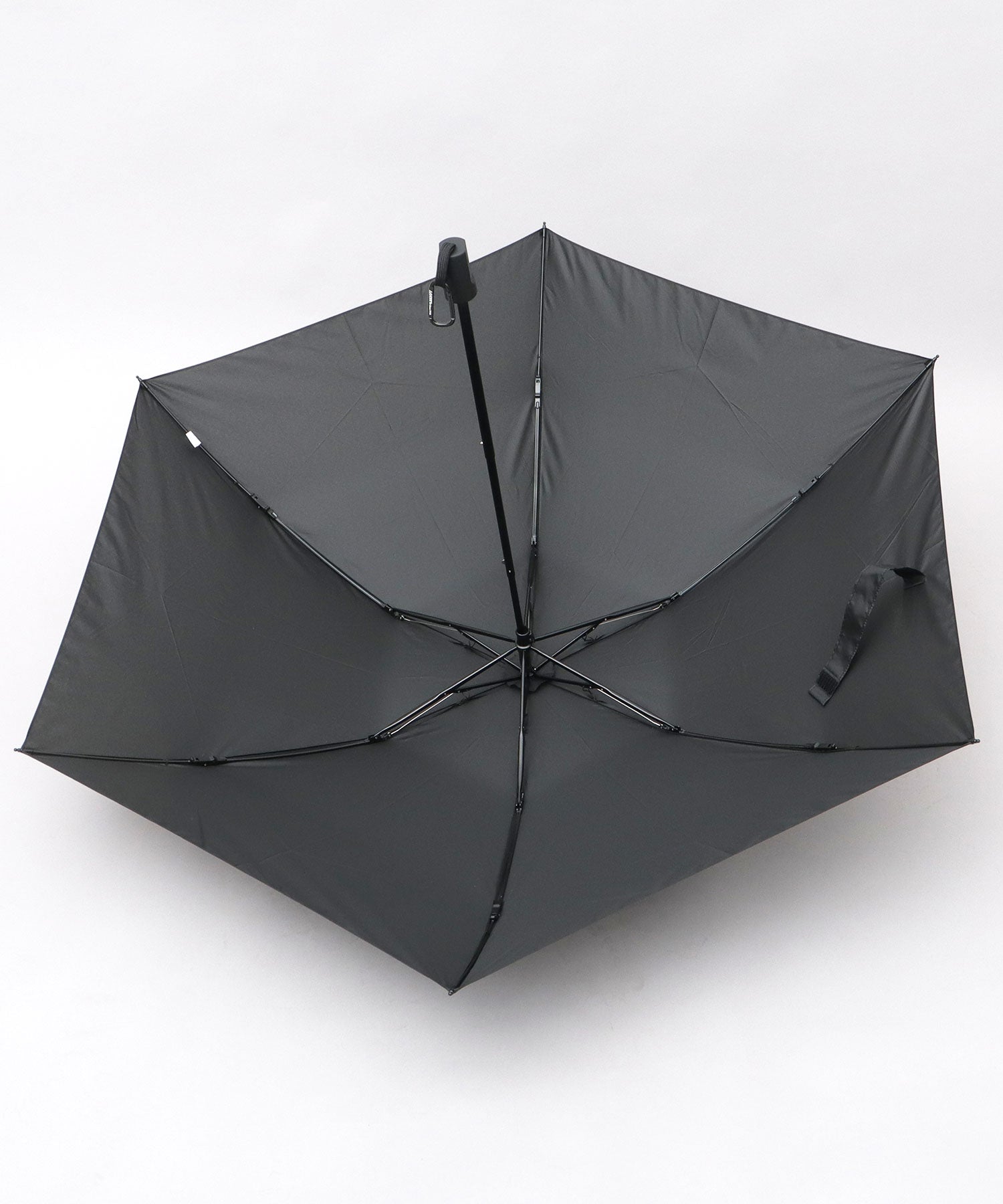 ジェリー GERRY 超撥水 軽量・スリム スマート メンズ折傘 大きめサイズ 58cm カラビナ付き (ベージュ) ベージュ