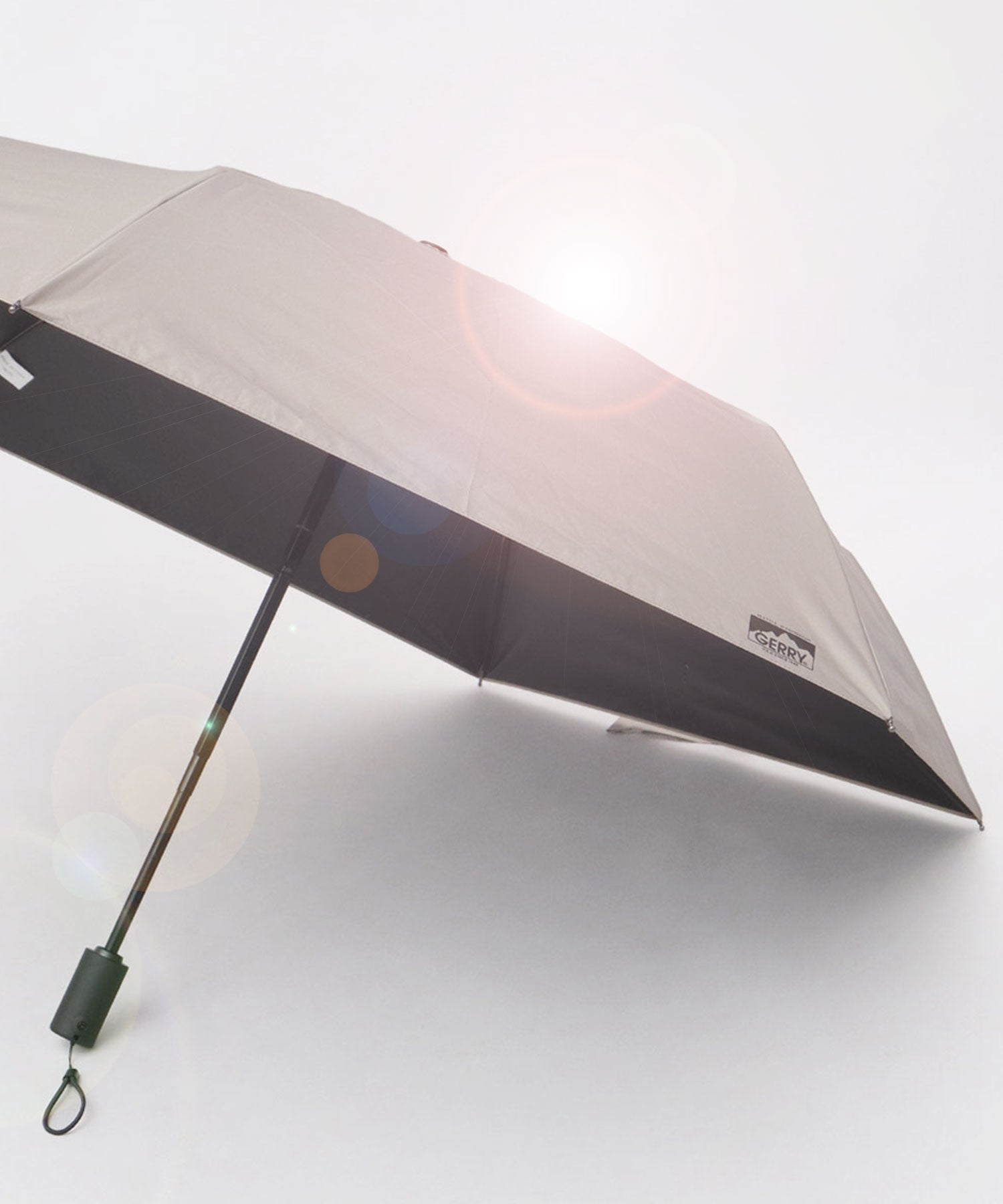 ジェリー GERRY 晴雨兼用 自動開閉式 折り畳み メンズ日傘 55cm 軽量モデル (オフホワイト) オフホワイト