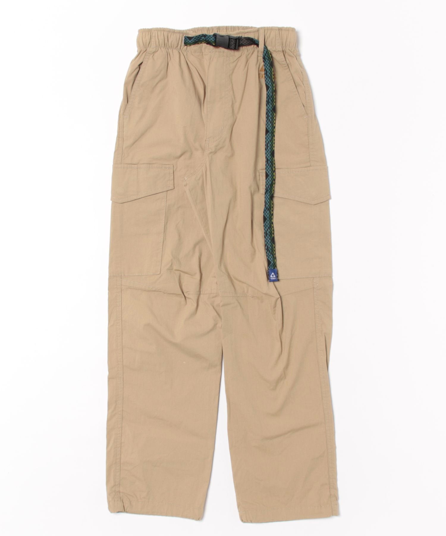 ジェリー GERRY 【GERRY】シャンブレー・ポプリン ストレッチワイドカーゴパンツ 079230 (ベージュ) ベージュ