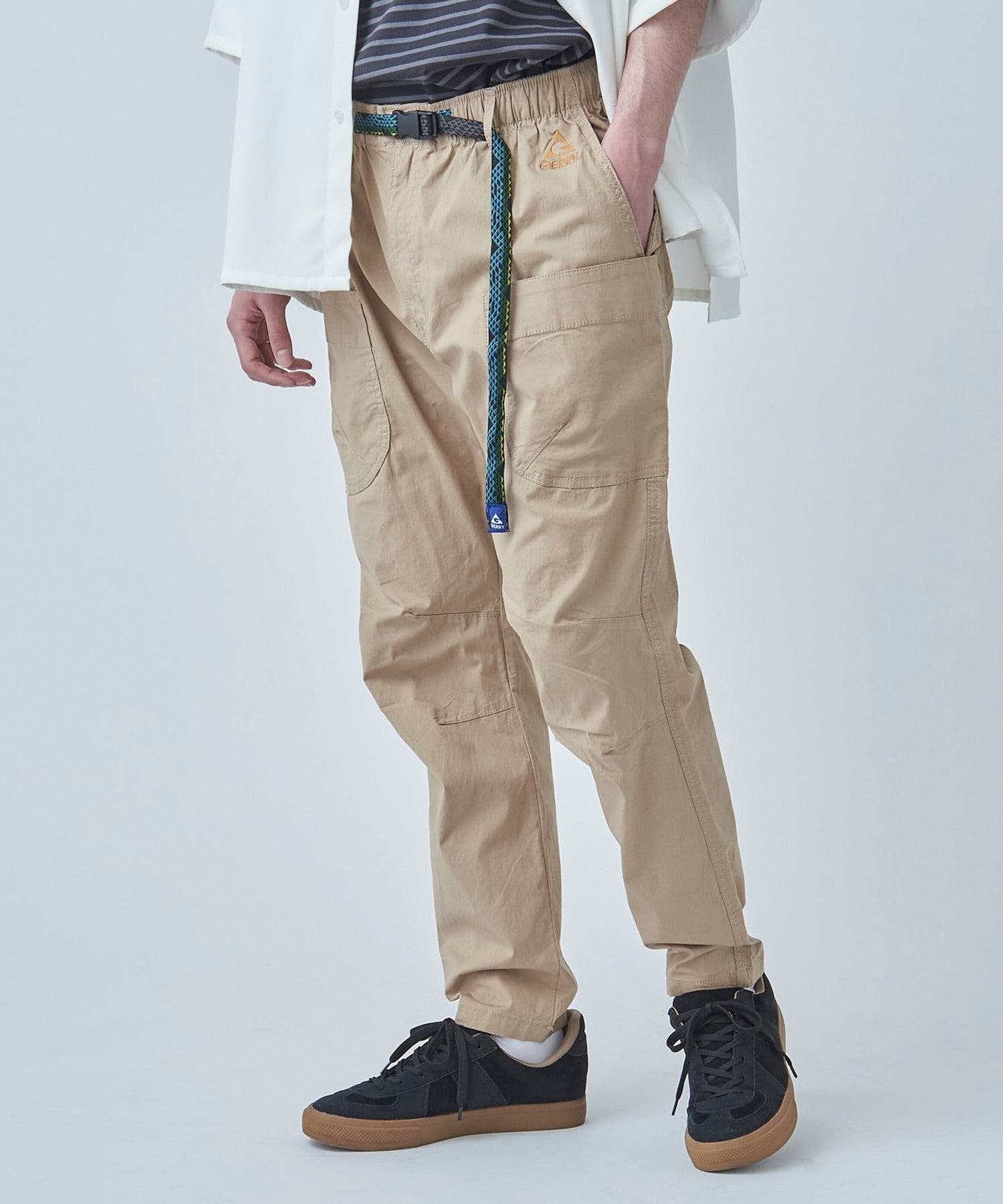 ジェリー GERRY 【GERRY】シャンブレー・ポプリンストレッチキャンプクライミングパンツ 079300 (ベージュ) ベージュ