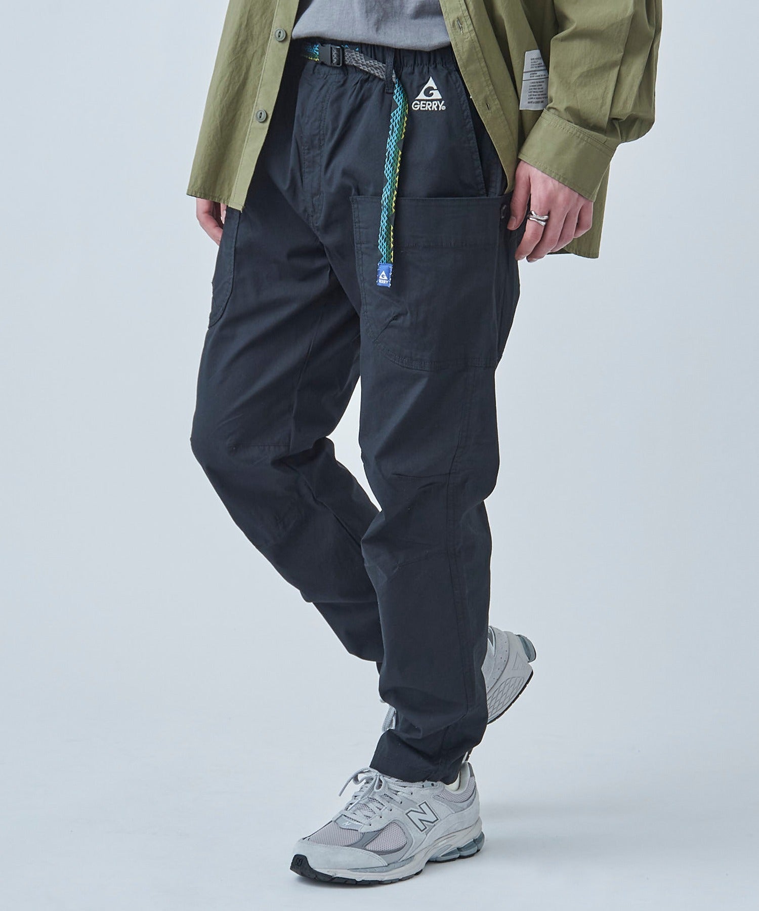 ジェリー GERRY シャンブレー・ポプリンストレッチキャンプクライミングパンツ 079300 (ブラック) ブラック