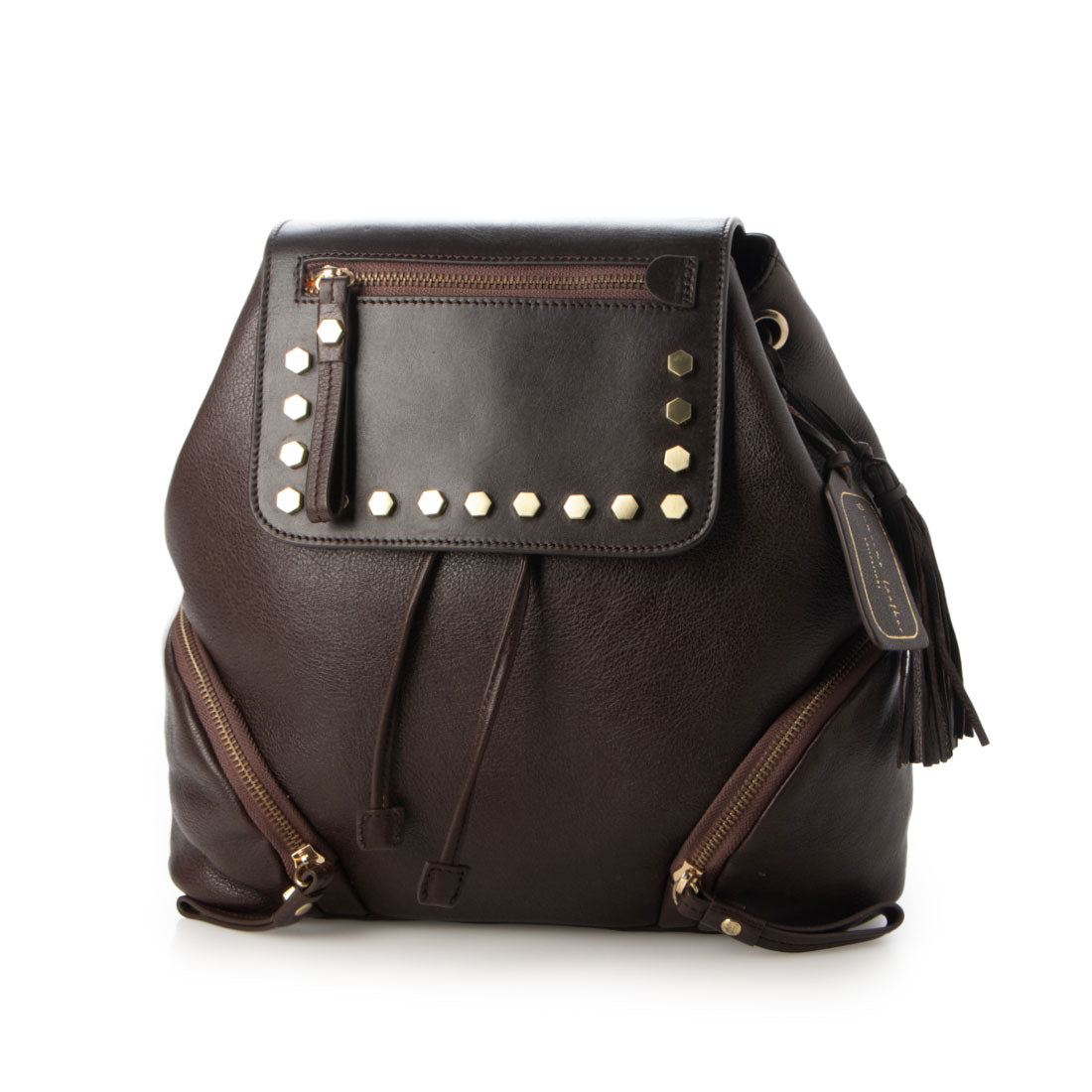 ジェニュインレザー Genuine Leather 天然シボ レザーリュック 本革 (CHOCO) CHOCO