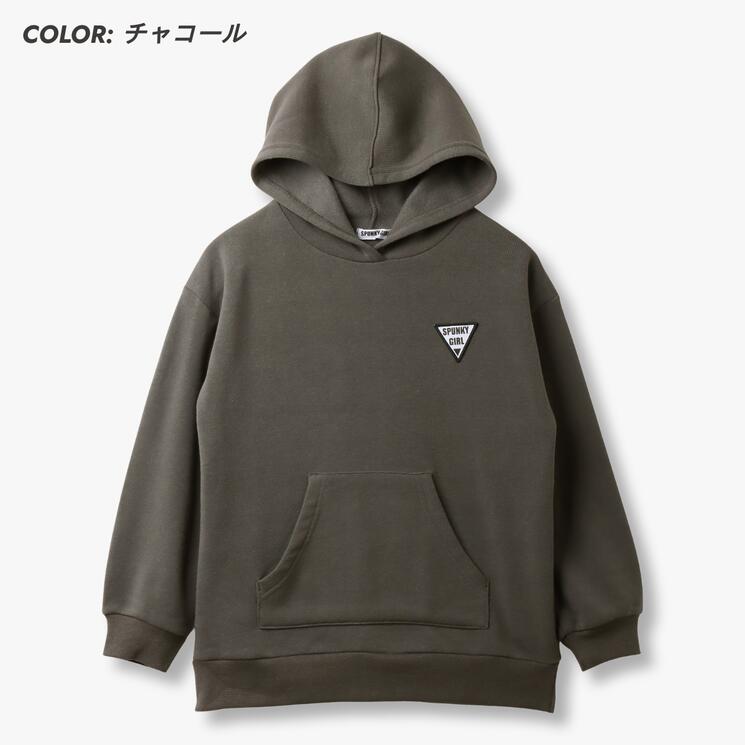 ディフィット D.FIT 裏起毛 バックボアロゴ パーカー,チャコール