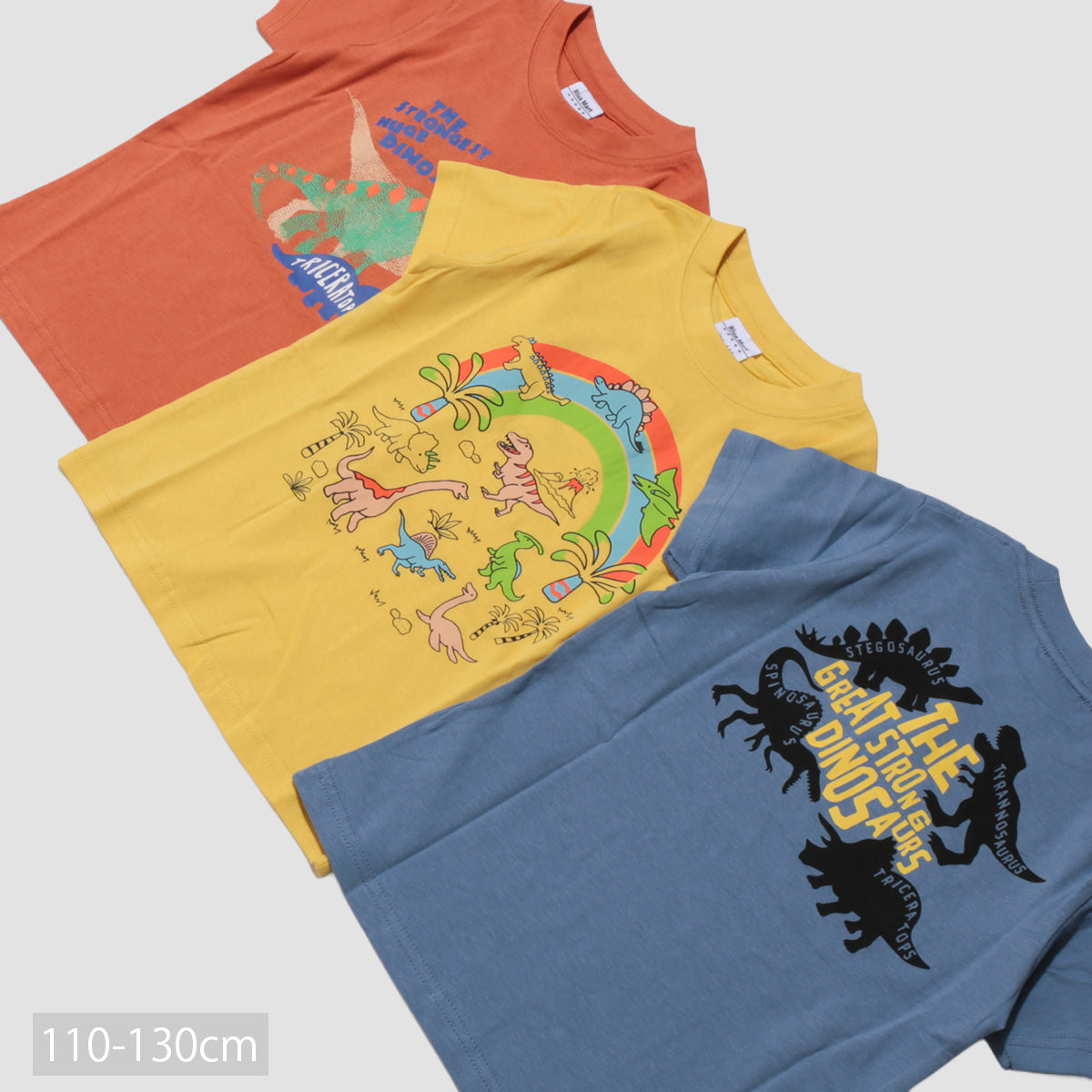 ディフィット D.FIT 恐竜プリント 半袖Tシャツ (YELLOW) YELLOW