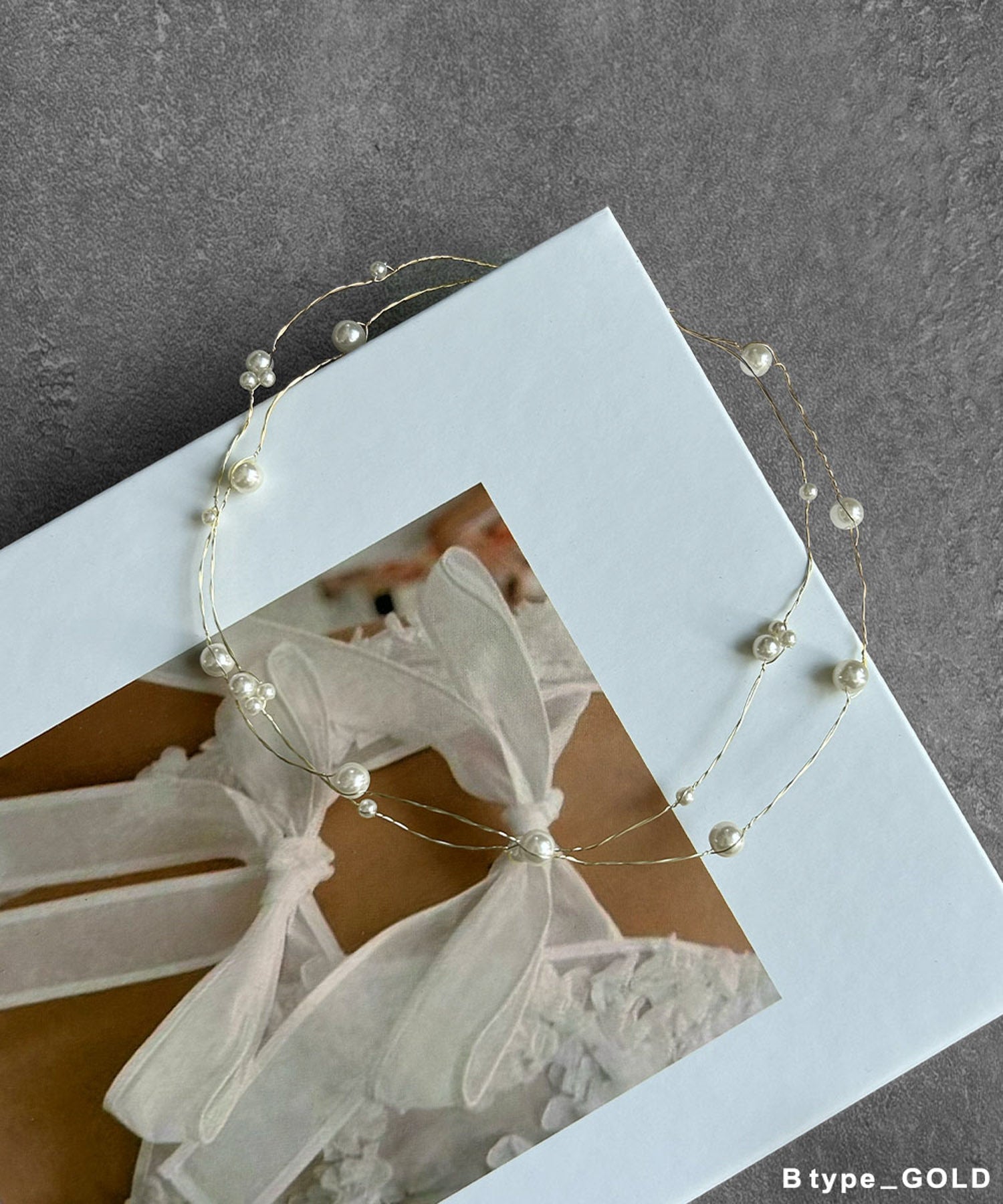 ガール GIRL 【選べる2タイプ】フェイクパール 2連 ネックレス シルバー ゴールド 結婚式 (ゴールド(Bタイプ)) ゴールド(Bタイプ)