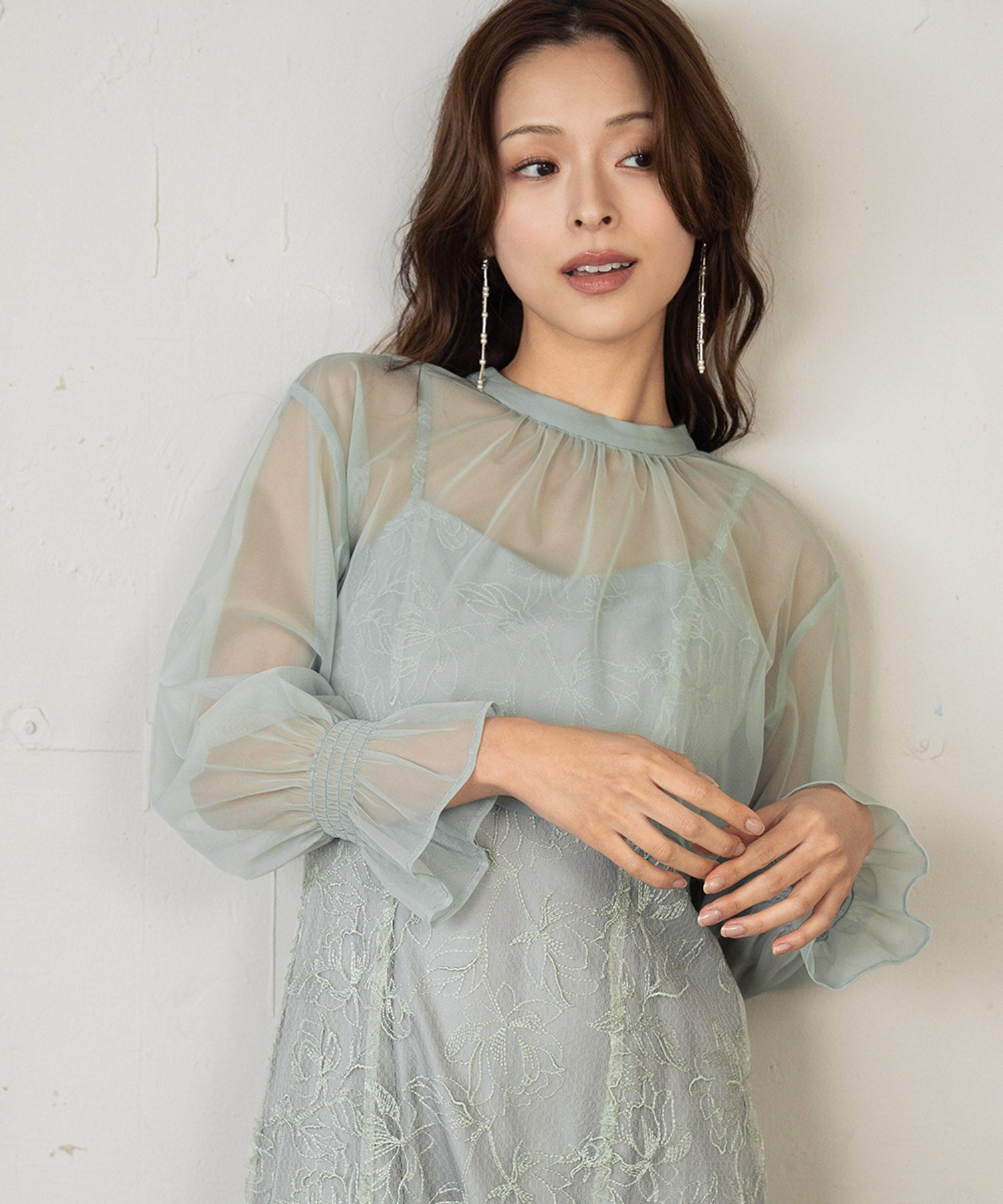 ガール GIRL ダブルリボンボレロセットドレス 2WAY 結婚式 ワンピース パーティードレス オケージョンドレス お呼ばれ 二次会 成人式 同窓会 (ミント) ミント