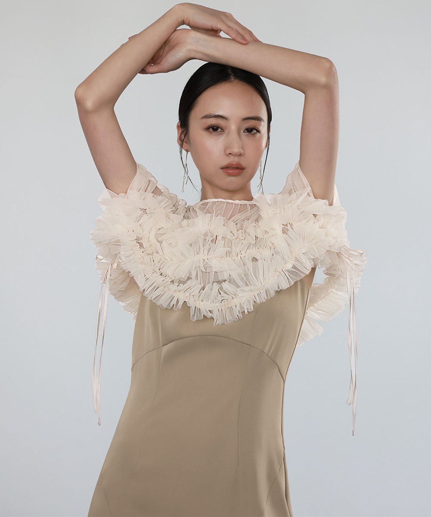 TULLE FRILL TOP SET DRESS TULLE FRILL TOP SET DRESS（ワンピース