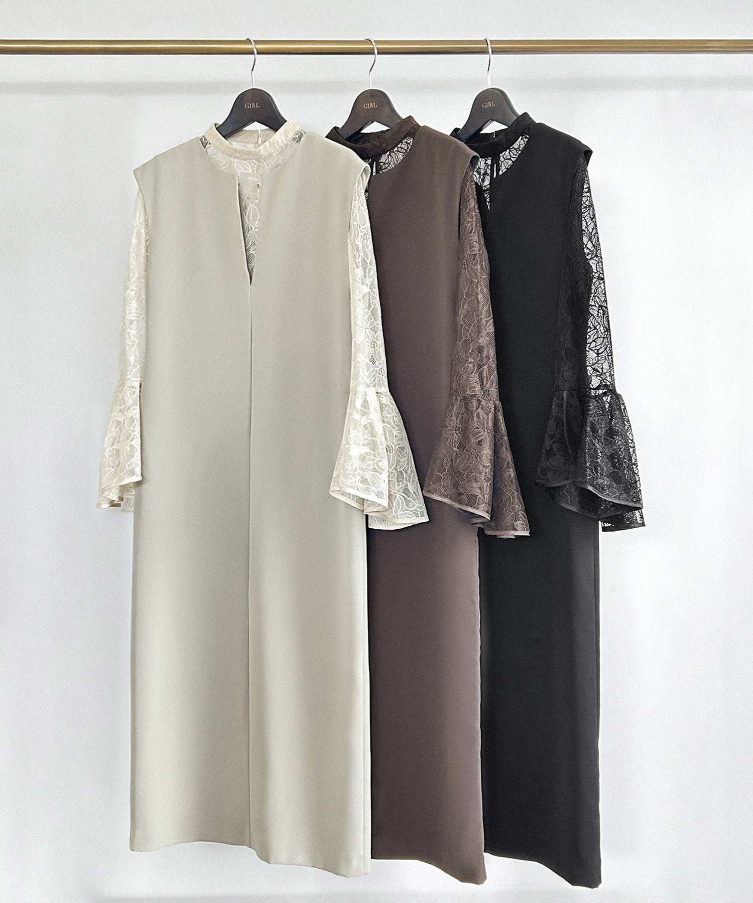 Girl Lace Bell Sleeve Blouse and Jumper Skirt Layered Mermaid Long Wedding Dress Party Dress Occasion Dress Invitation Second Party Coming of Age Ceremony Reunion Maternity Pregnant