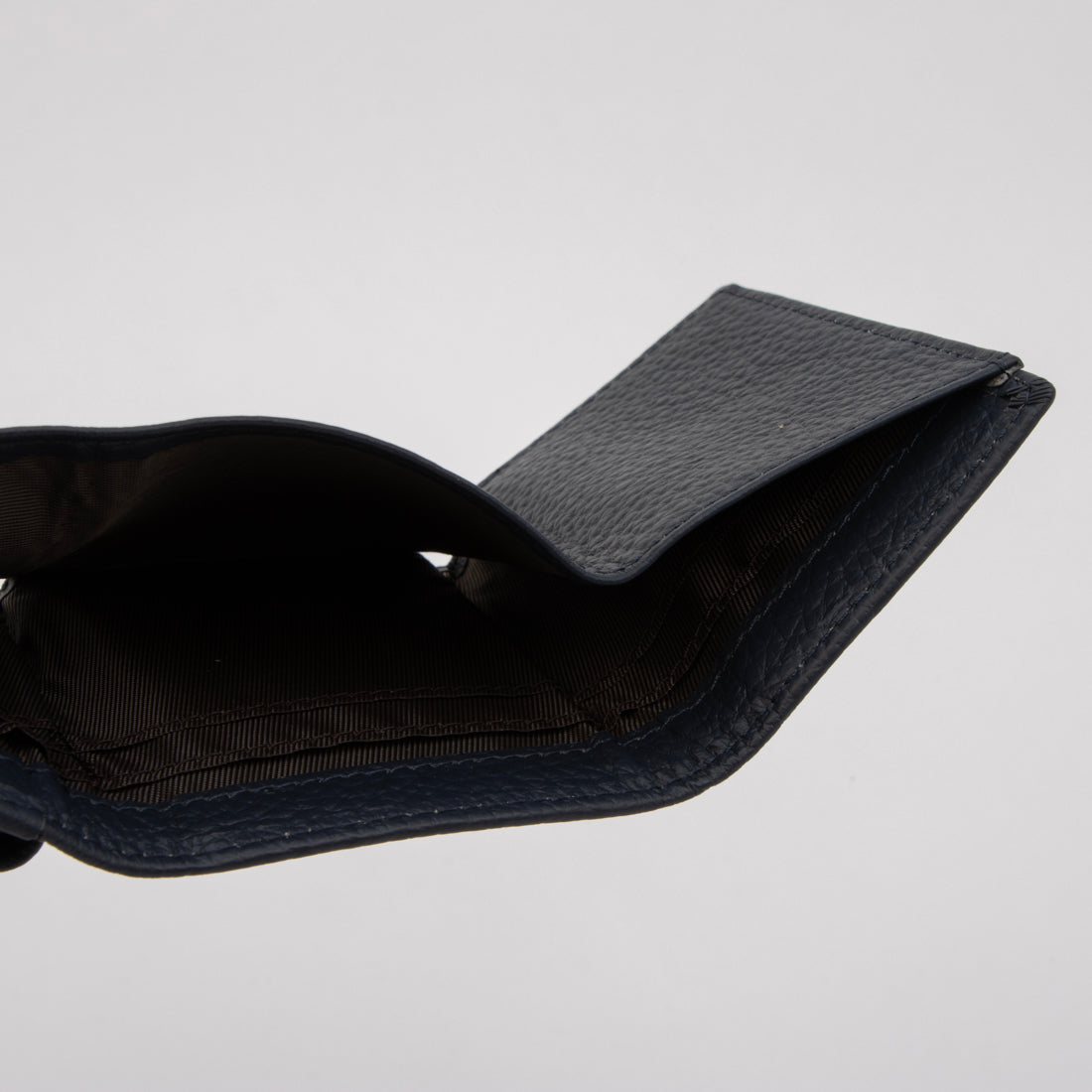 ジオアンドジア GIO&GIA ミニ財布 三つ折り財布 本革 牛革 ミニウォレット 小さい 軽い財布 小銭入れ コンパクト (ネイビー) ネイビー