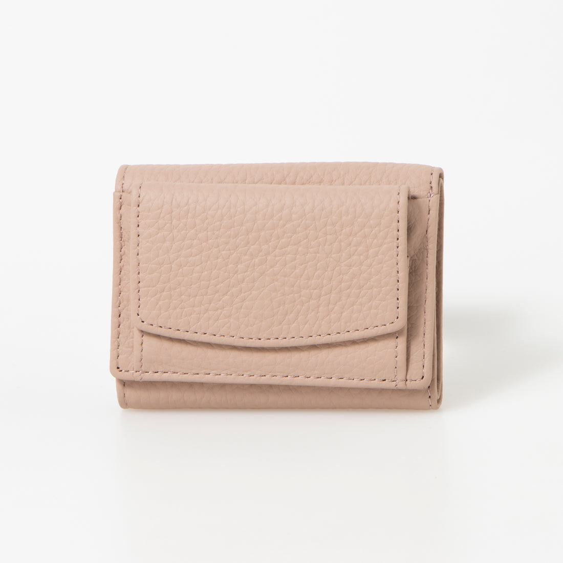 ジオアンドジア GIO&GIA ミニ財布 三つ折り財布 本革 牛革 ミニウォレット 小さい 軽い財布 小銭入れ コンパクト (ライトピンク) ライトピンク