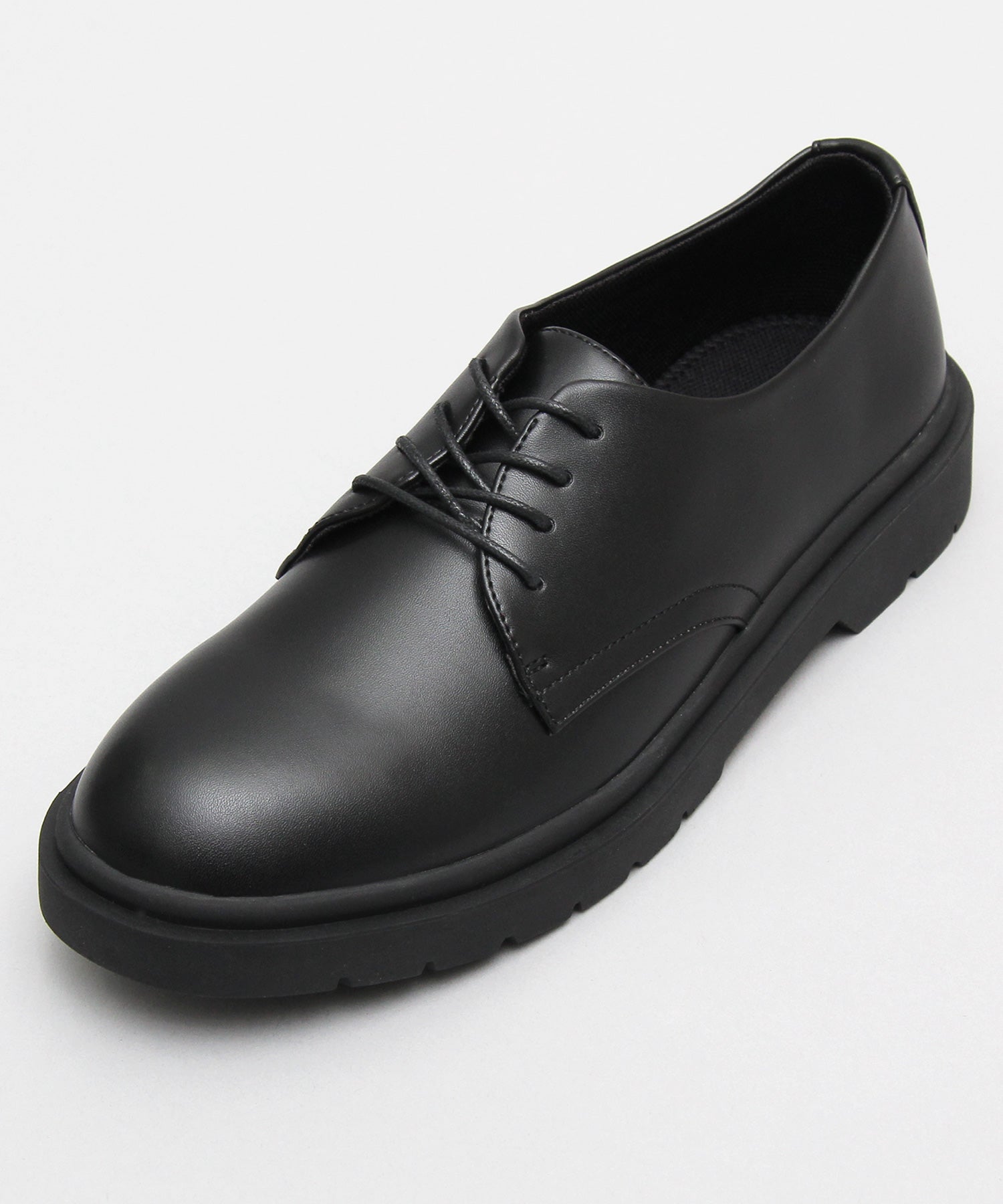 glabella 牛津鞋繫帶假皮革黑色