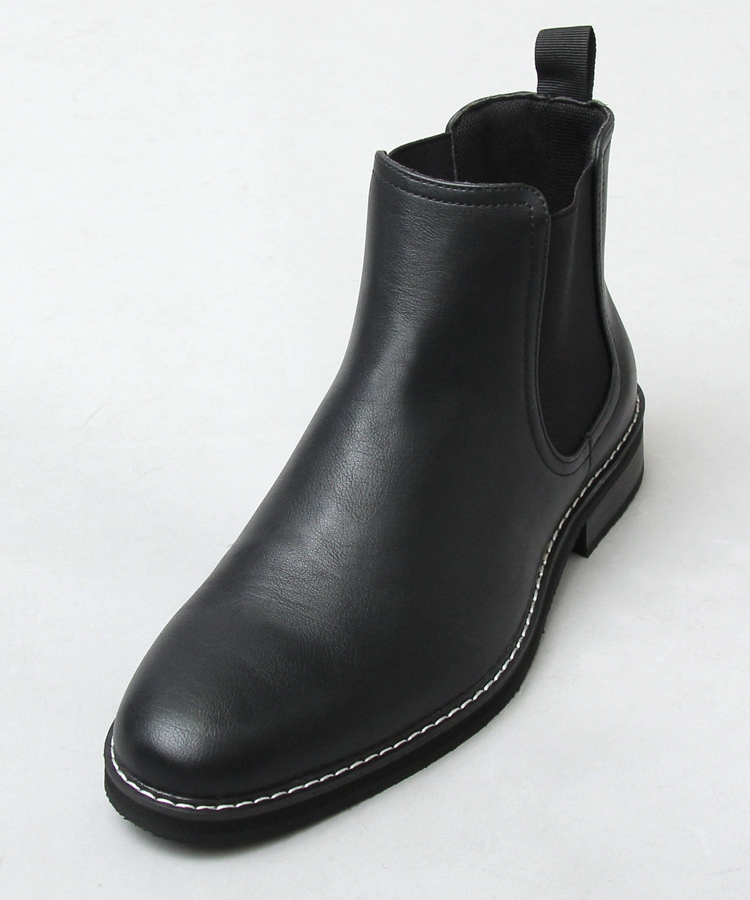 眉間戈爾男士靴子絨面革切爾西靴