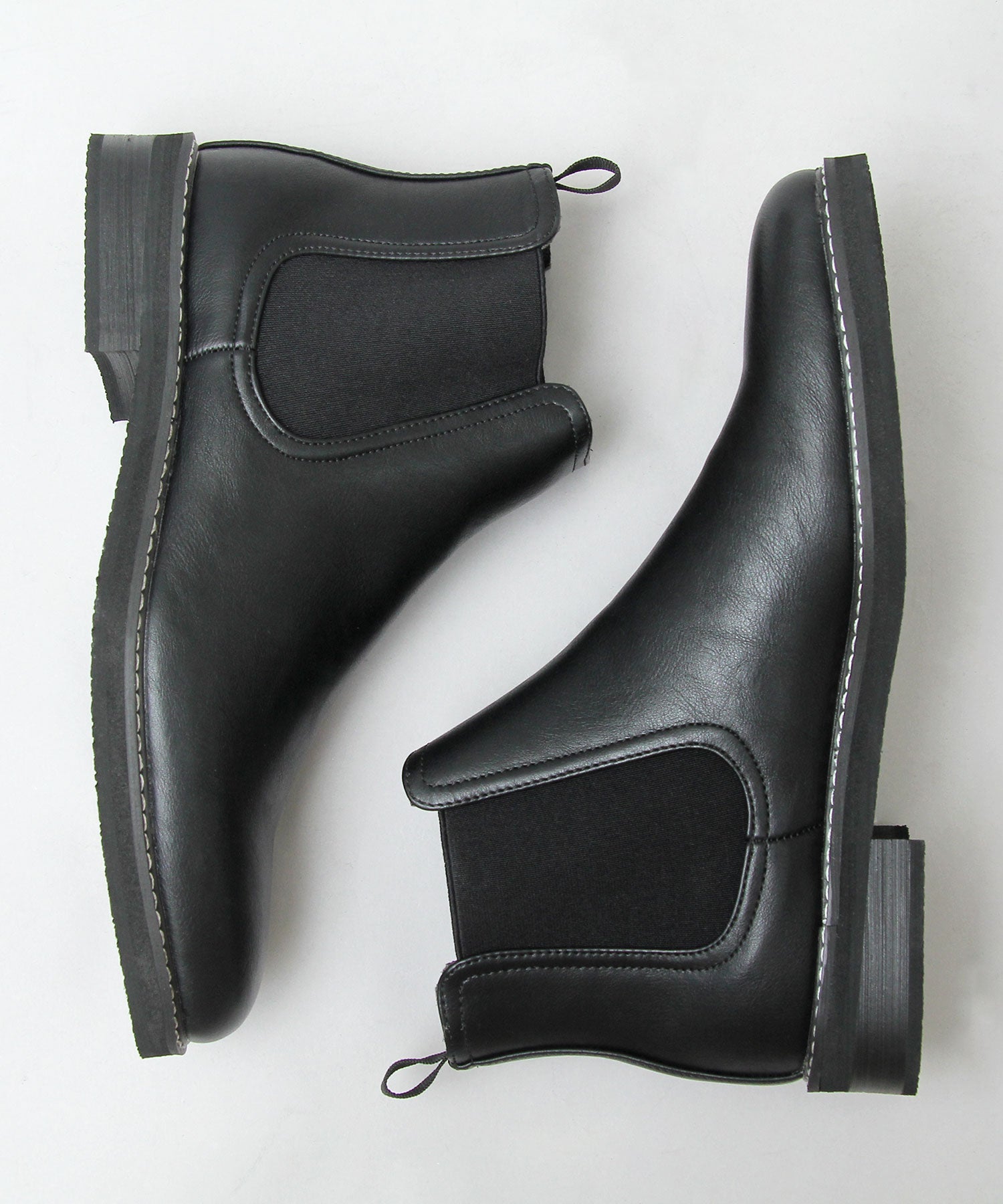 眉間戈爾男士靴子絨面革切爾西靴