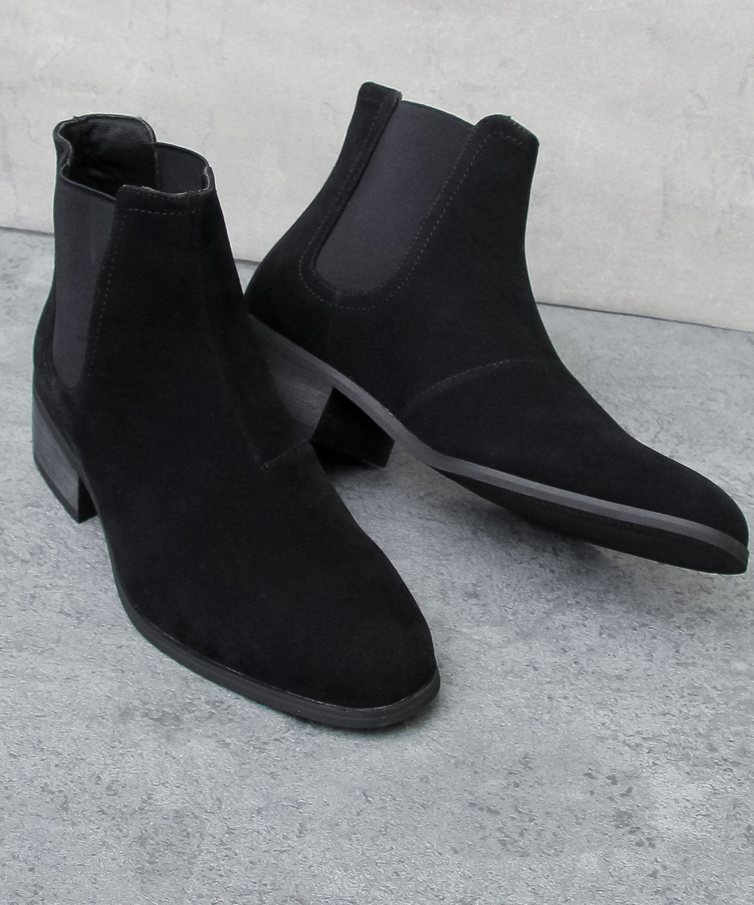 グラベラ glabella サイドゴアブーツ カジュアルブーツ メンズブーツ チェルシーブーツ,ブラック-S(ブラックスエード)